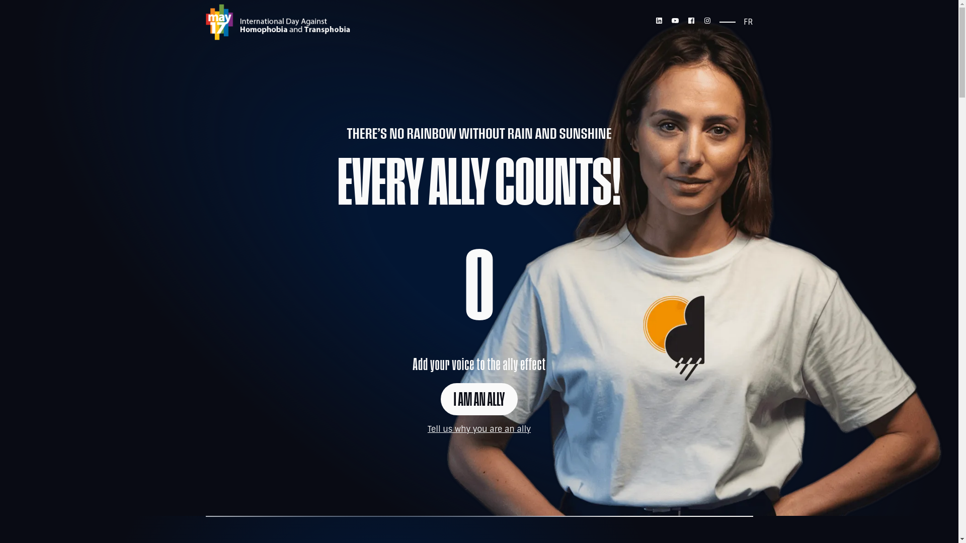 website screenshot of https://allyeffect.ca