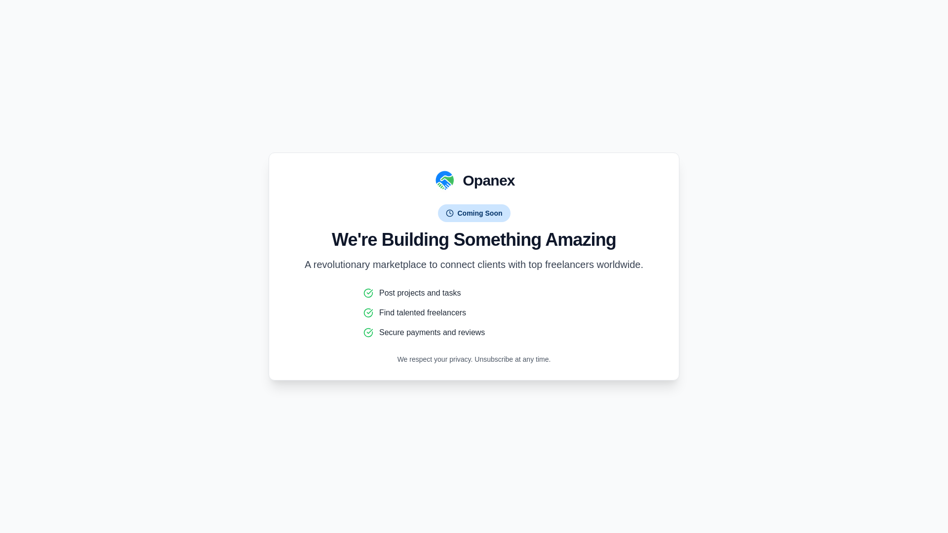 website screenshot of https://opanex.ae/