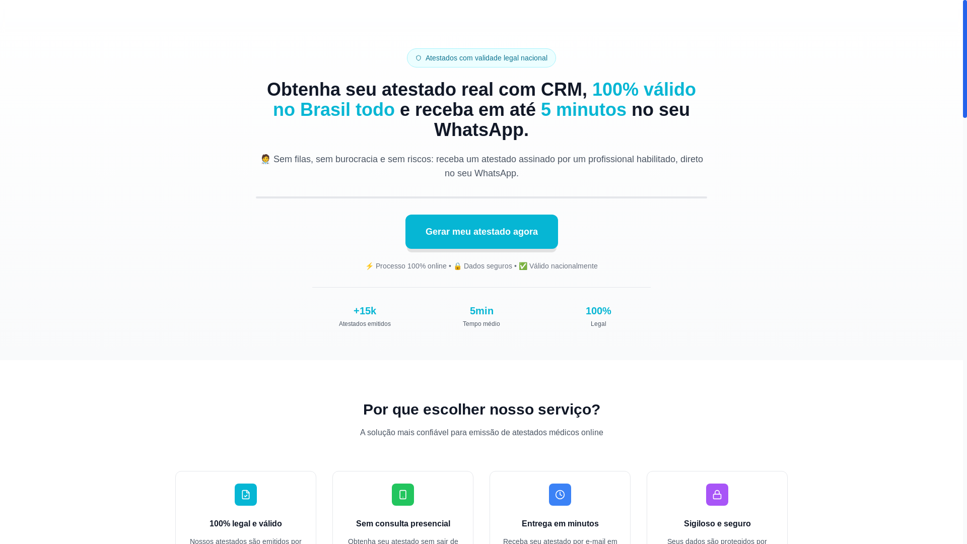 website screenshot of https://atestadoweb.online/