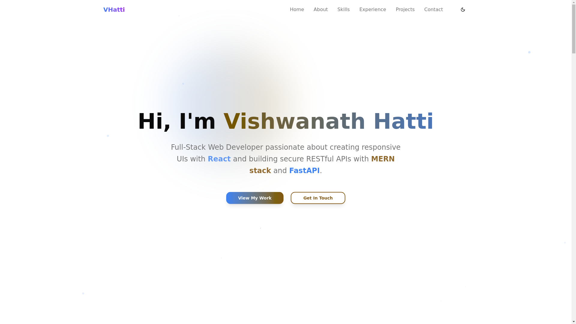 website screenshot of https://vhatti.online/