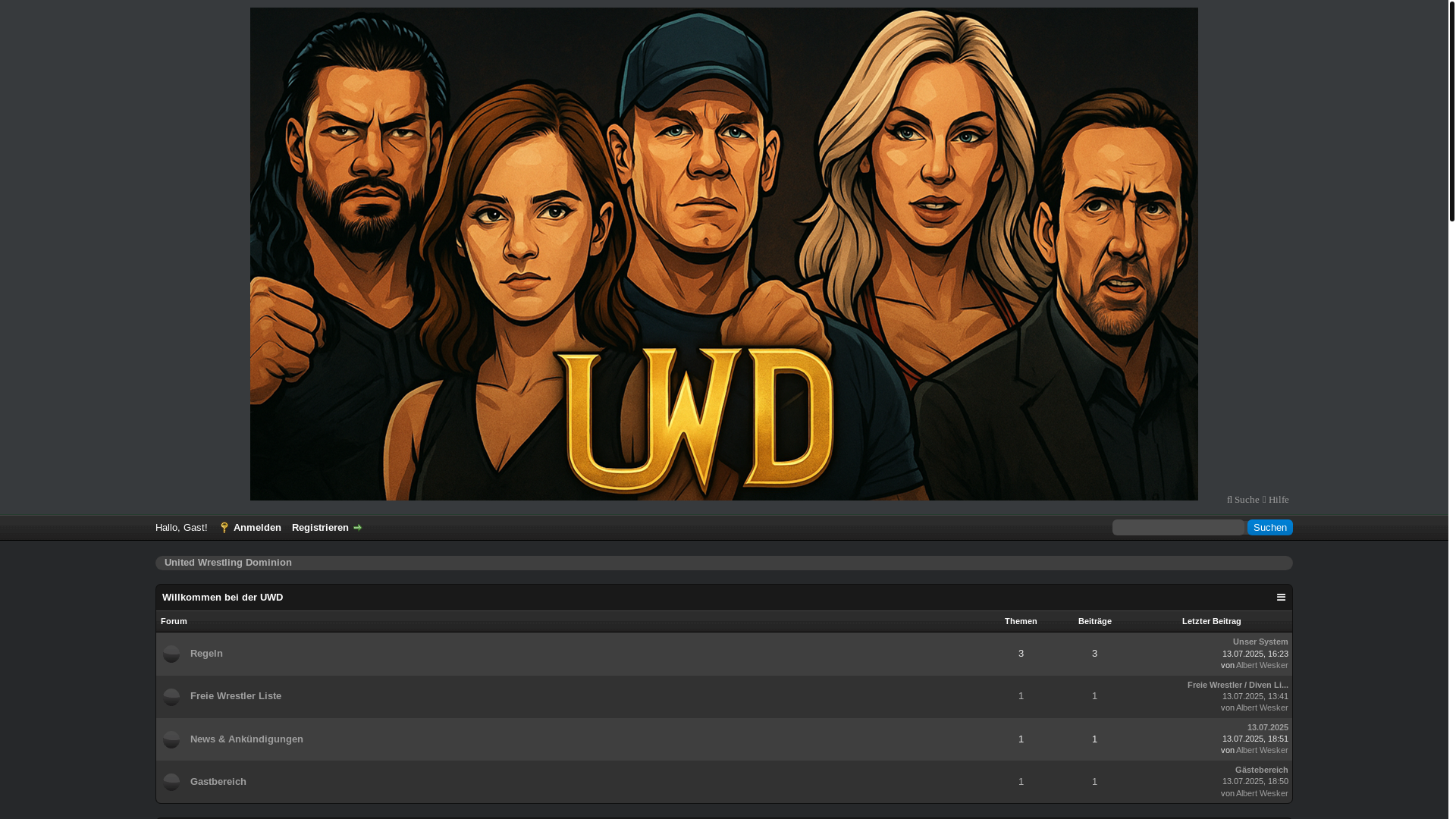 website screenshot of https://united-wrestling-dominion.de/