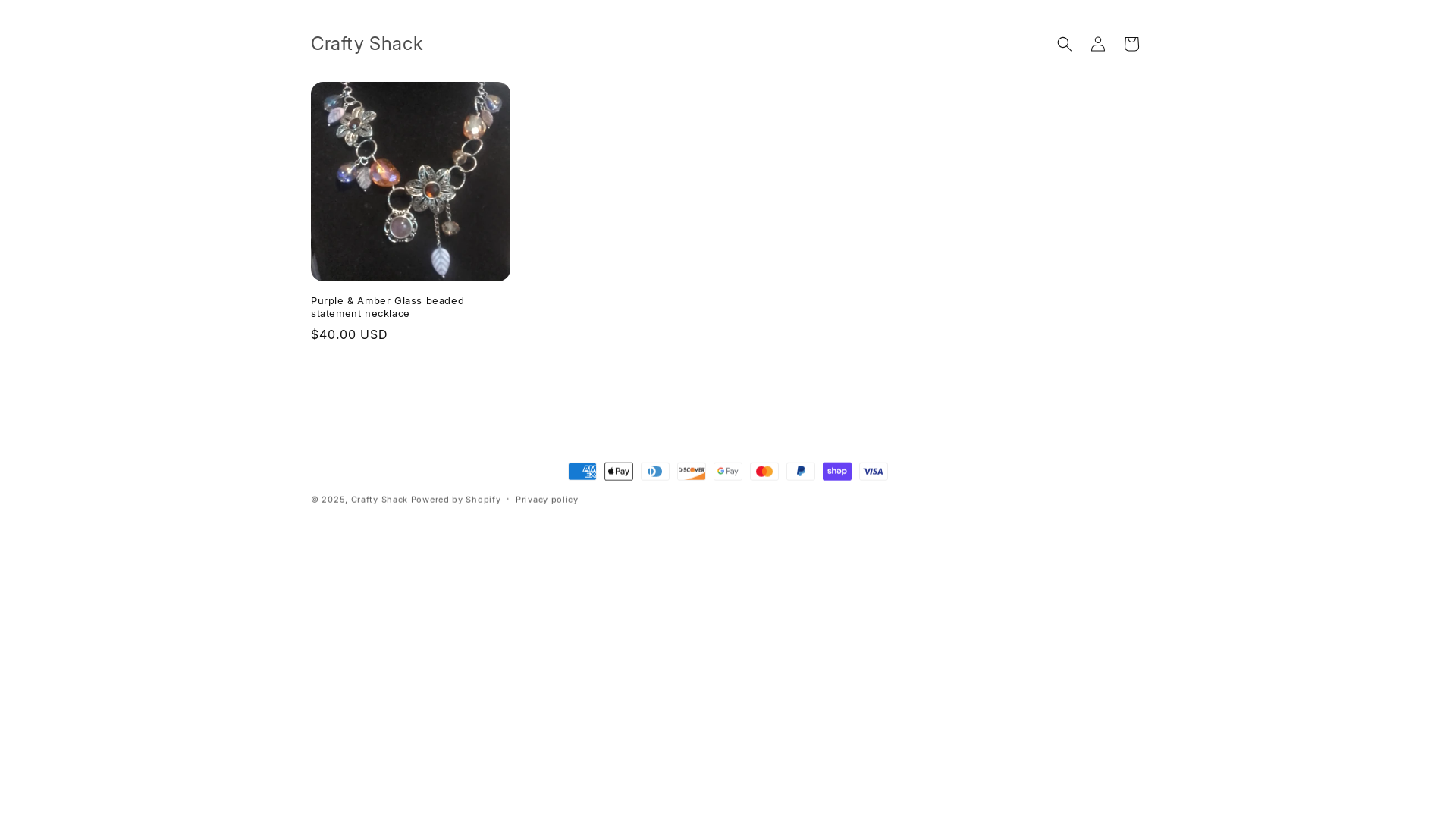 website screenshot of https://craftyshack.net/