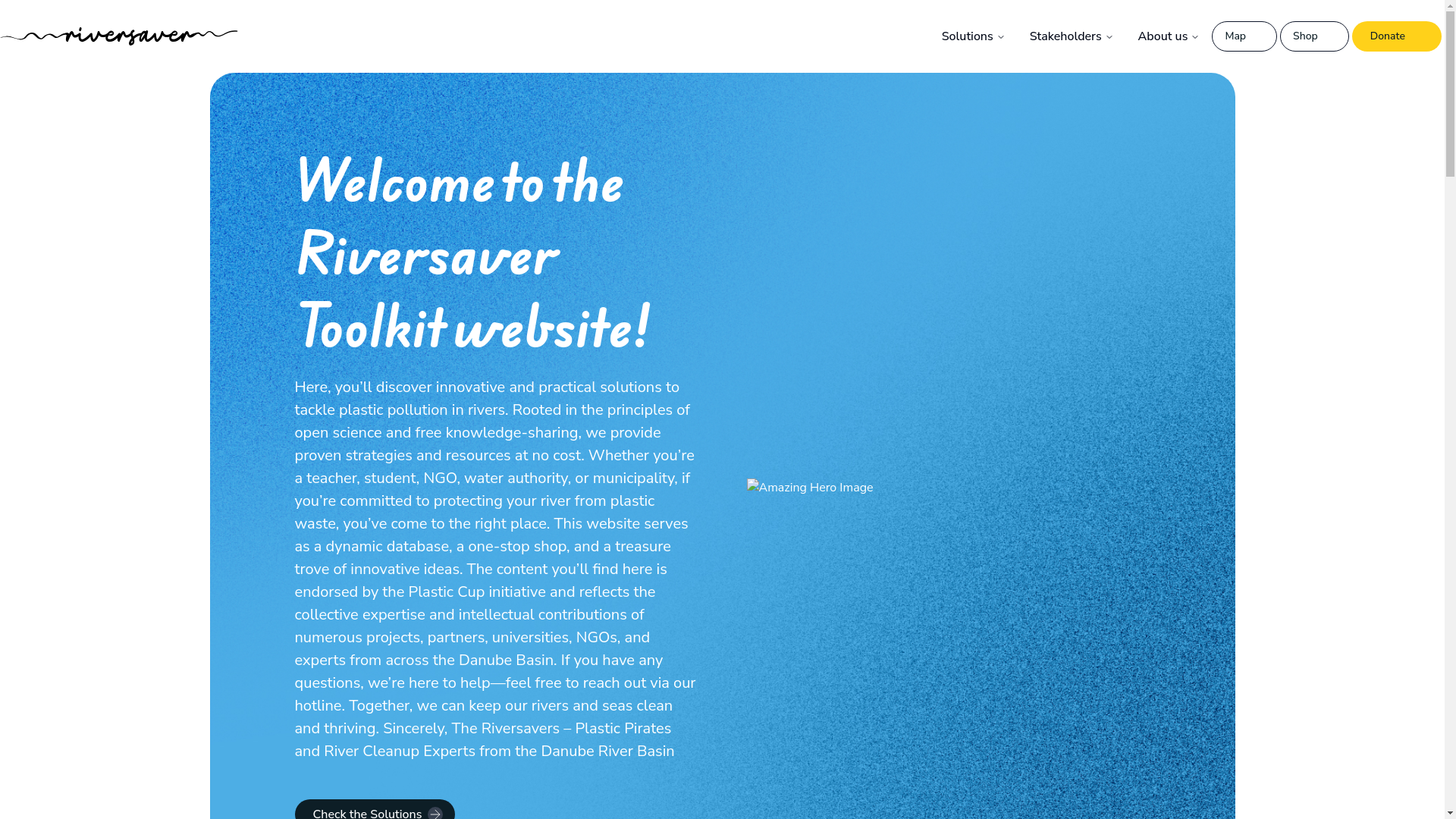 website screenshot of https://riversaver-eu.pages.dev/
