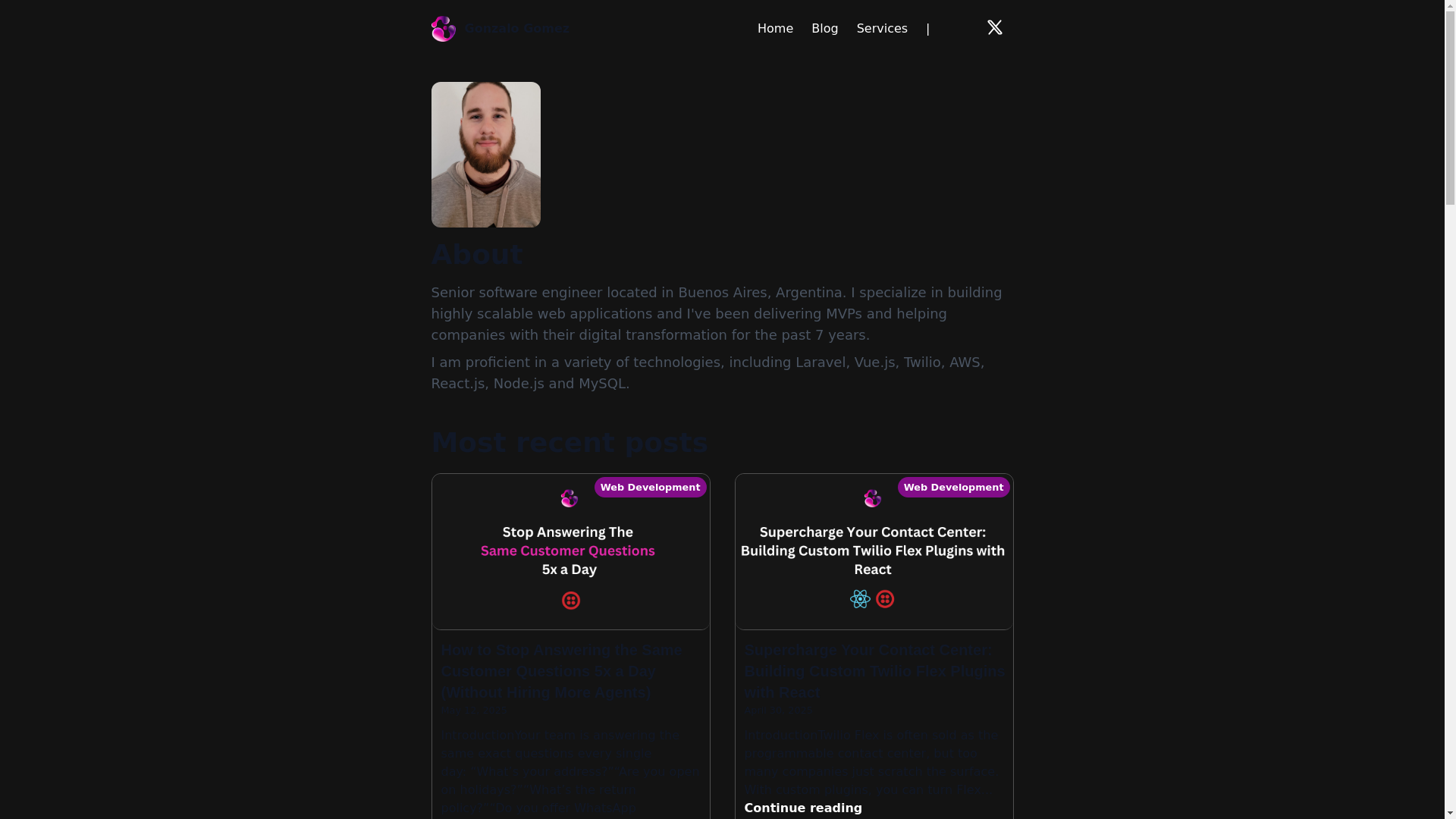 website screenshot of https://ggomez.dev/