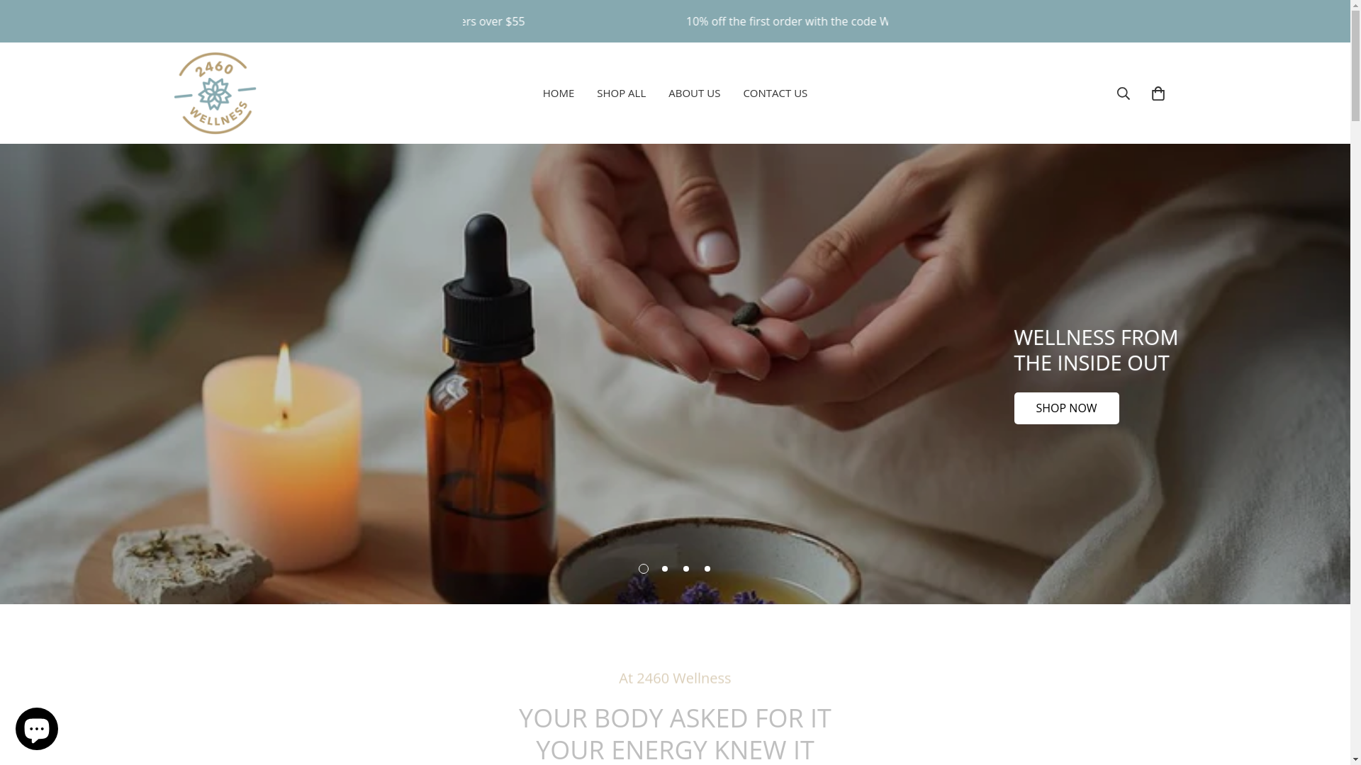 website screenshot of https://2460wellness.com/