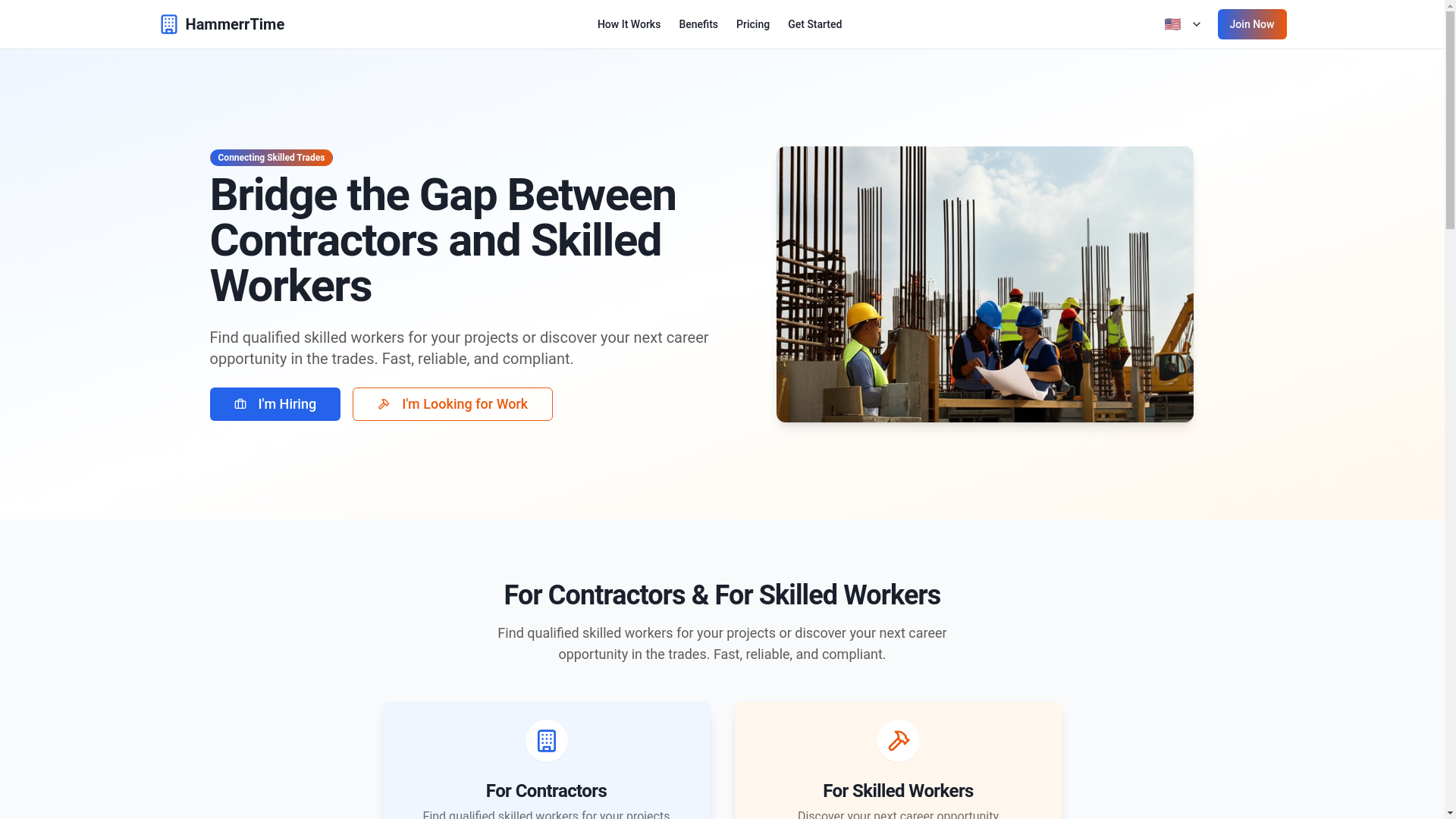 website screenshot of https://hammerrtime.com/