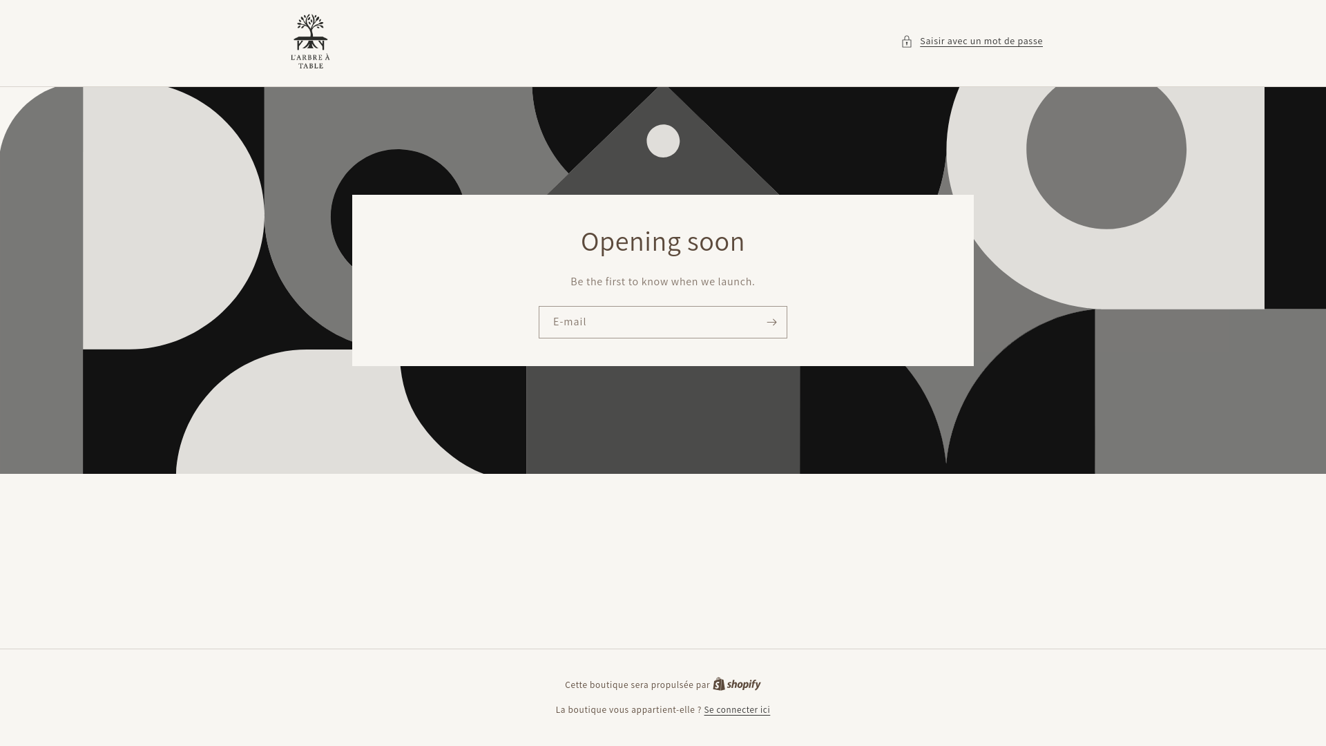 website screenshot of https://larbreatable.fr/