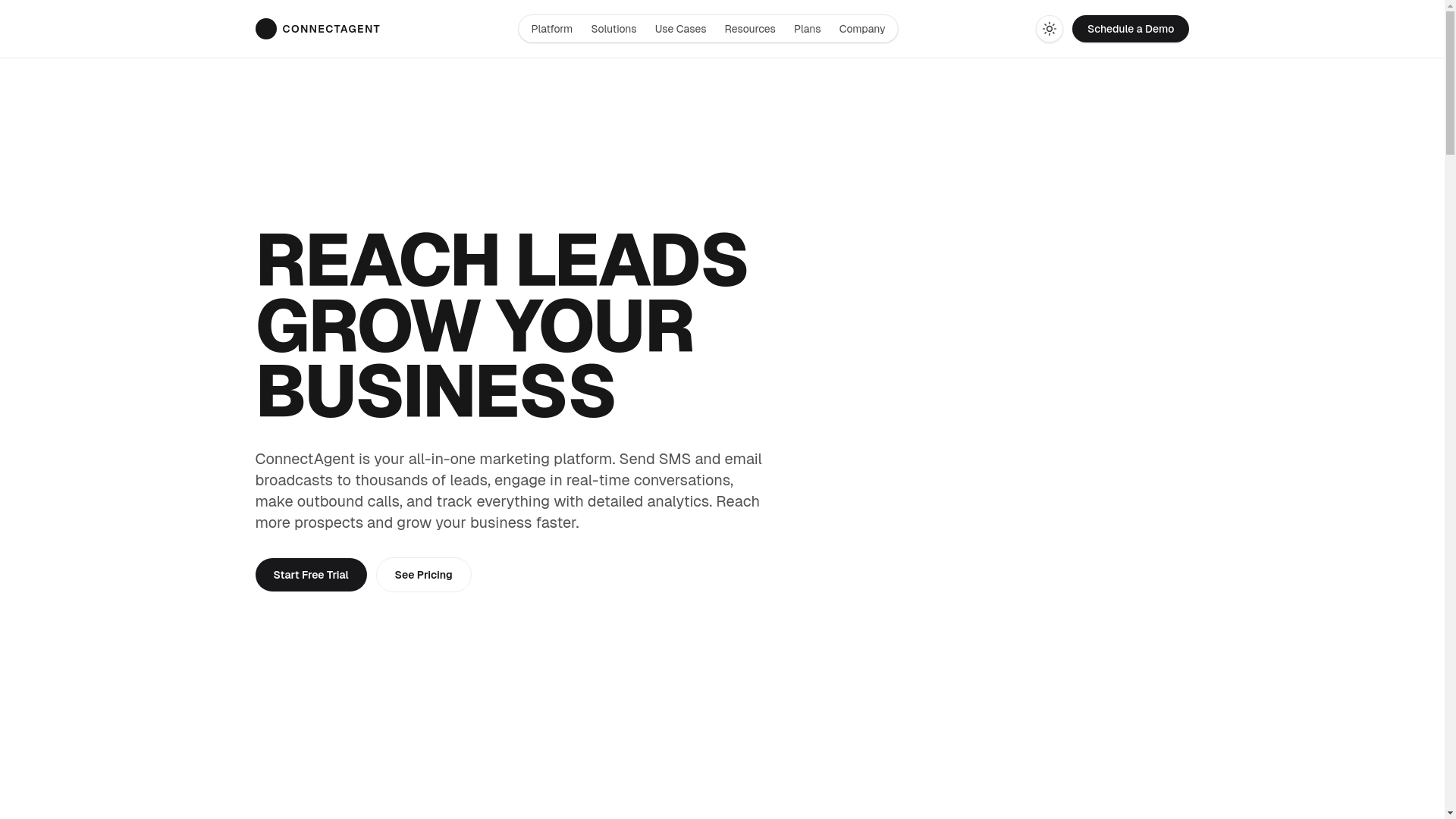 website screenshot of https://connectagentpro.com/