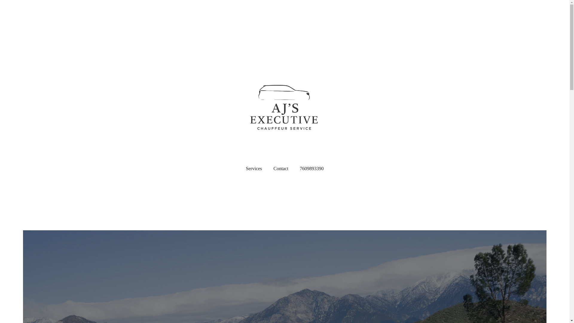 website screenshot of https://ajschauffeurservice.com/