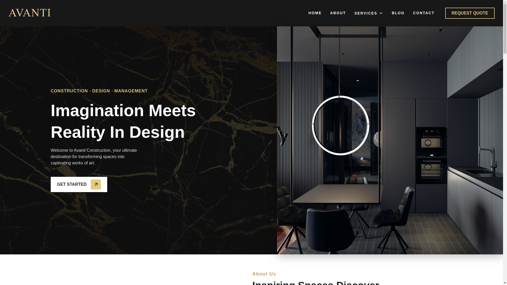 website screenshot of https://avanticonstructiongroup.com/