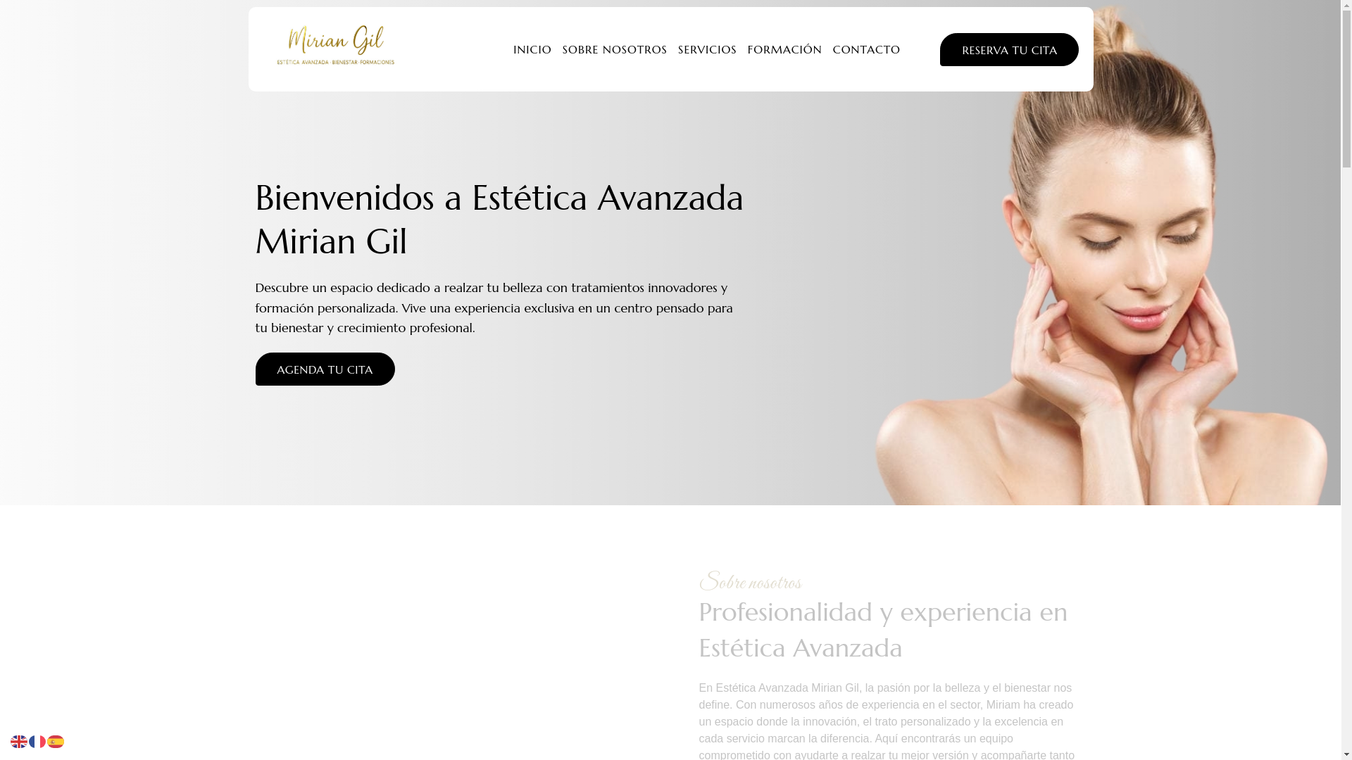 website screenshot of https://esteticaavanzadamiriangil.com/