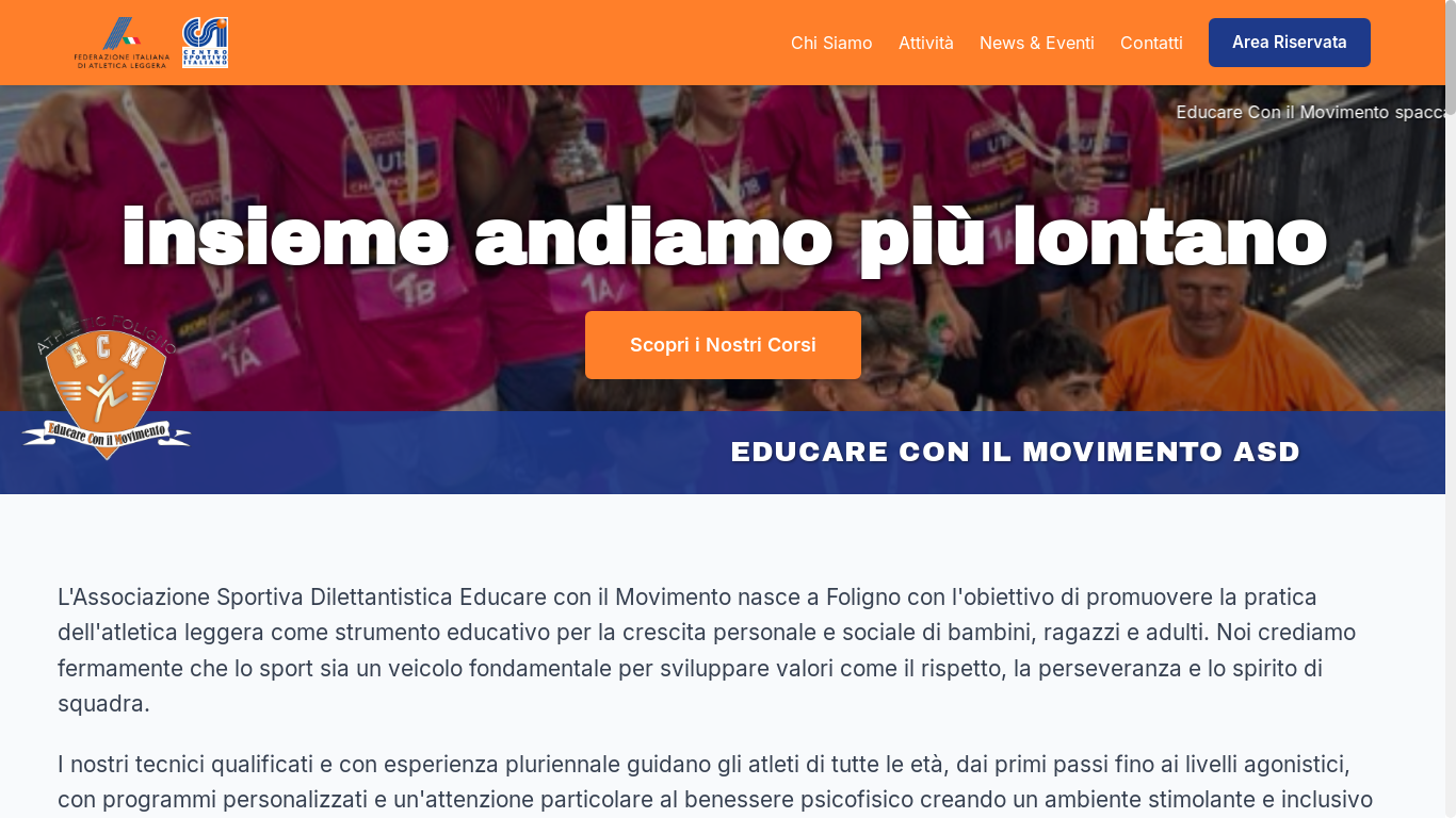 website screenshot of https://atleticaecm.pages.dev/