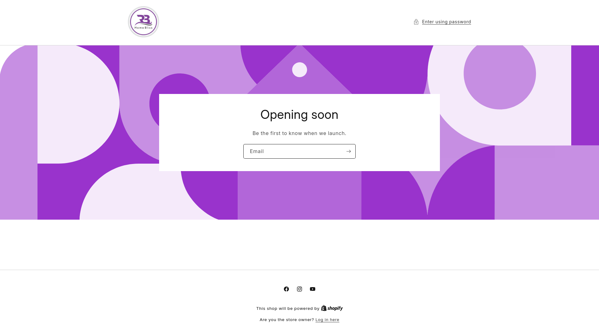 website screenshot of https://rbhomebliss.com/