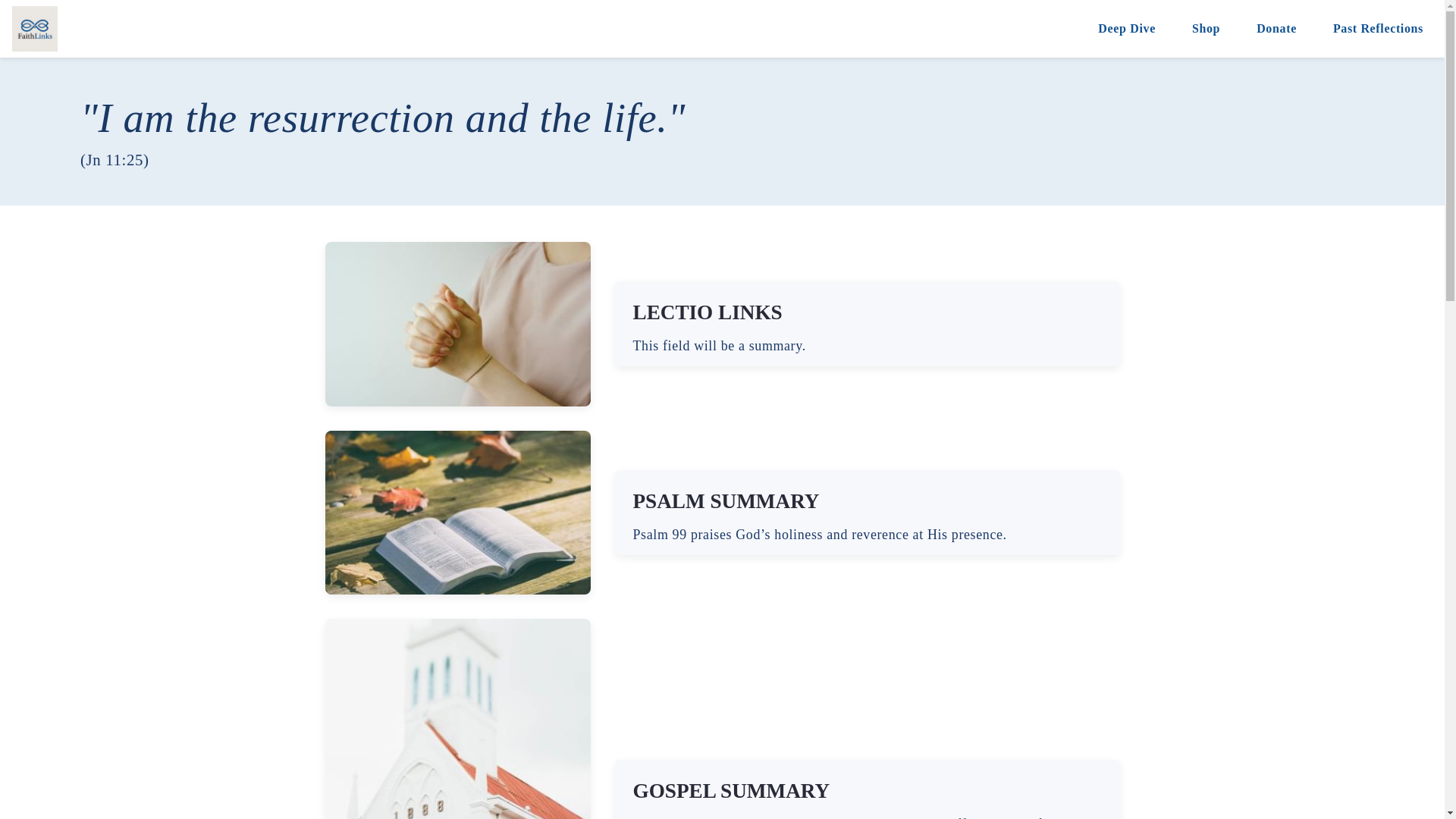 website screenshot of https://faithlinks.faith/
