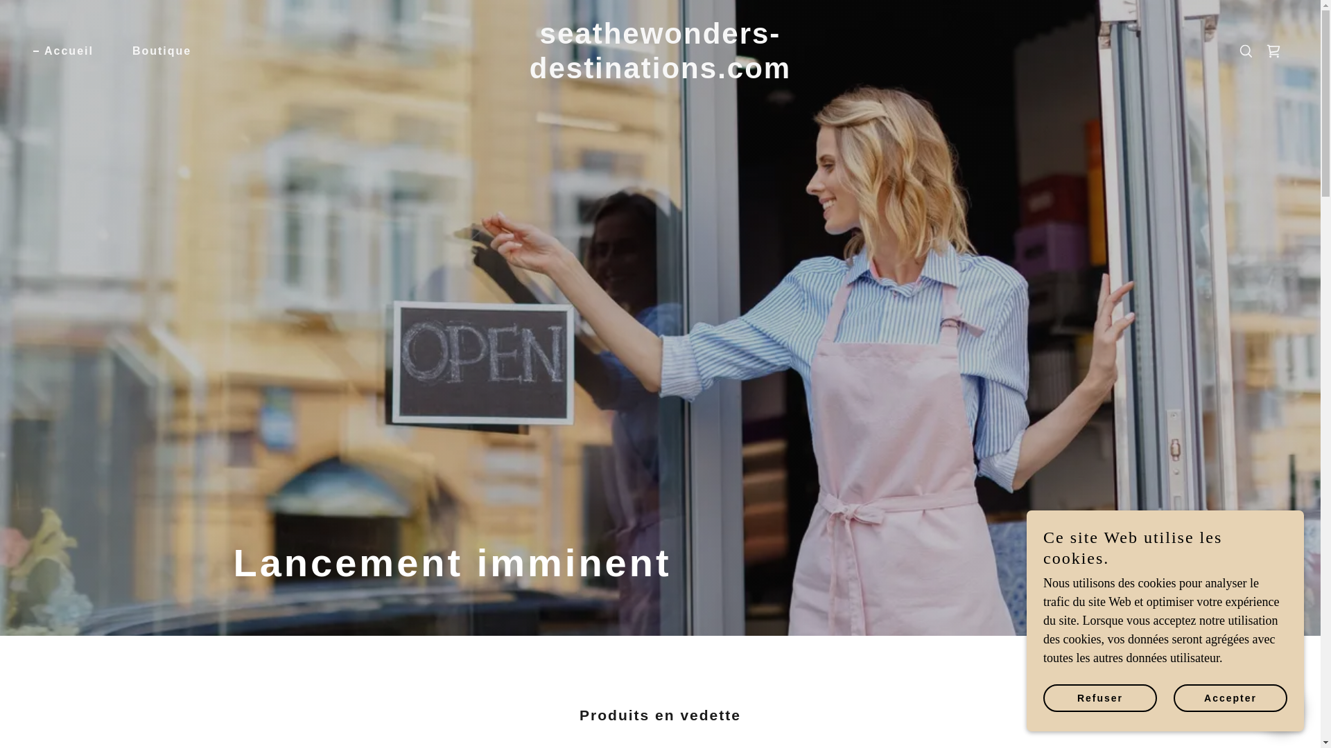 website screenshot of https://seathewonders-destinations.com/