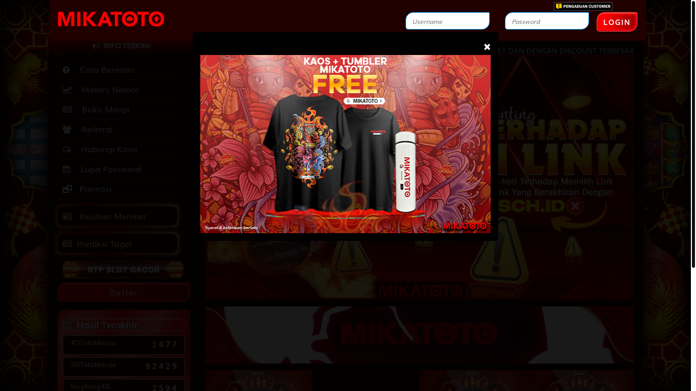 website screenshot of https://mikahavana.com/