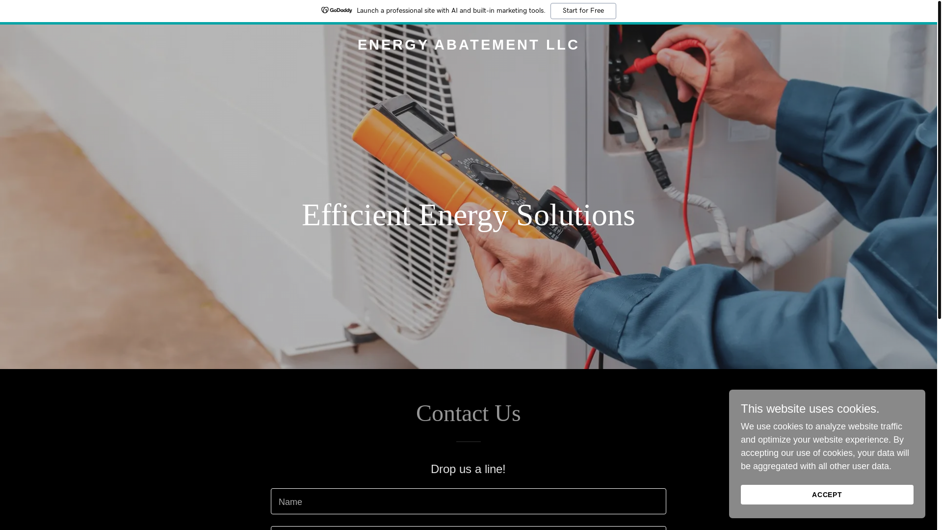 website screenshot of https://abateservices.com/