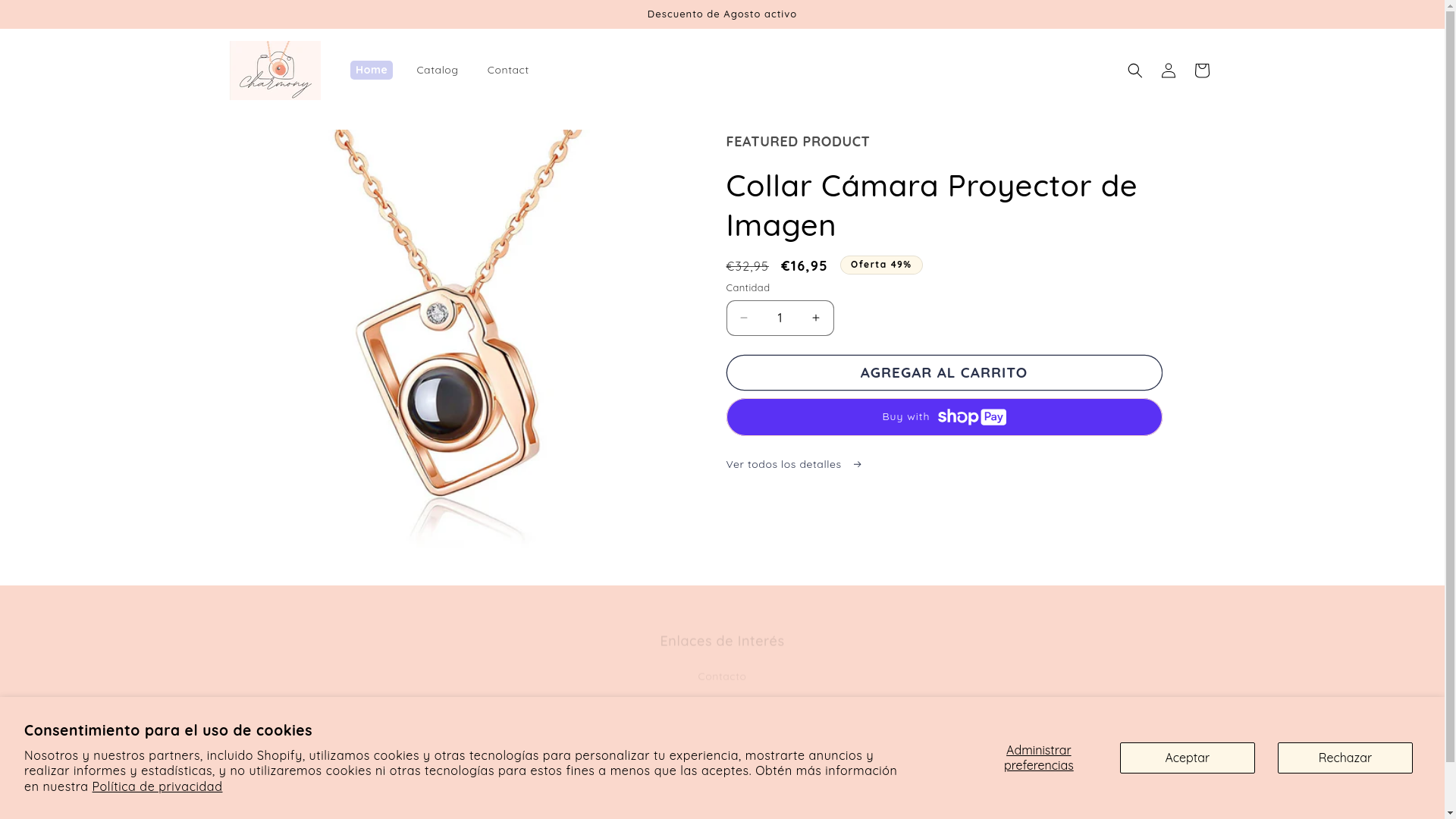 website screenshot of https://charmonypendant.com/
