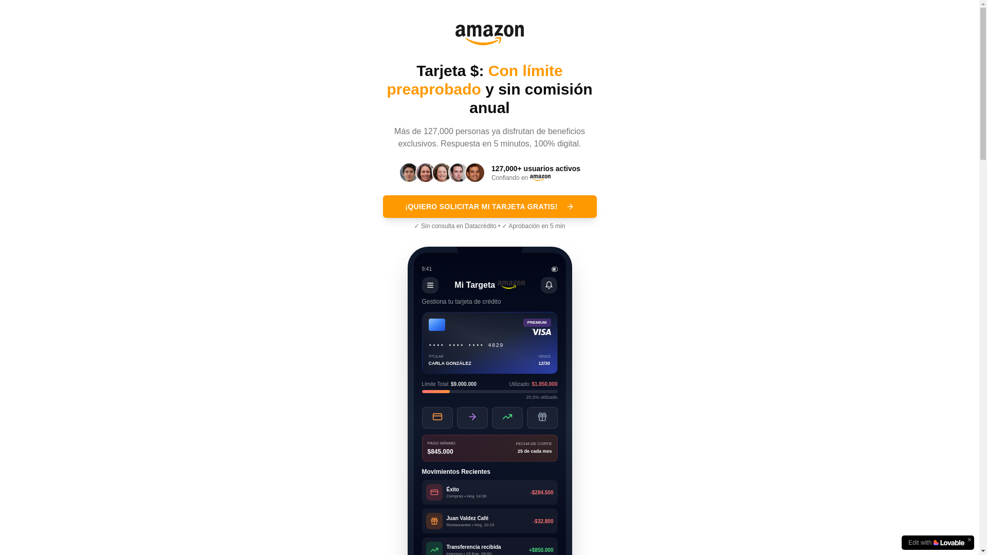 website screenshot of https://tarjetaconsulta.shop/