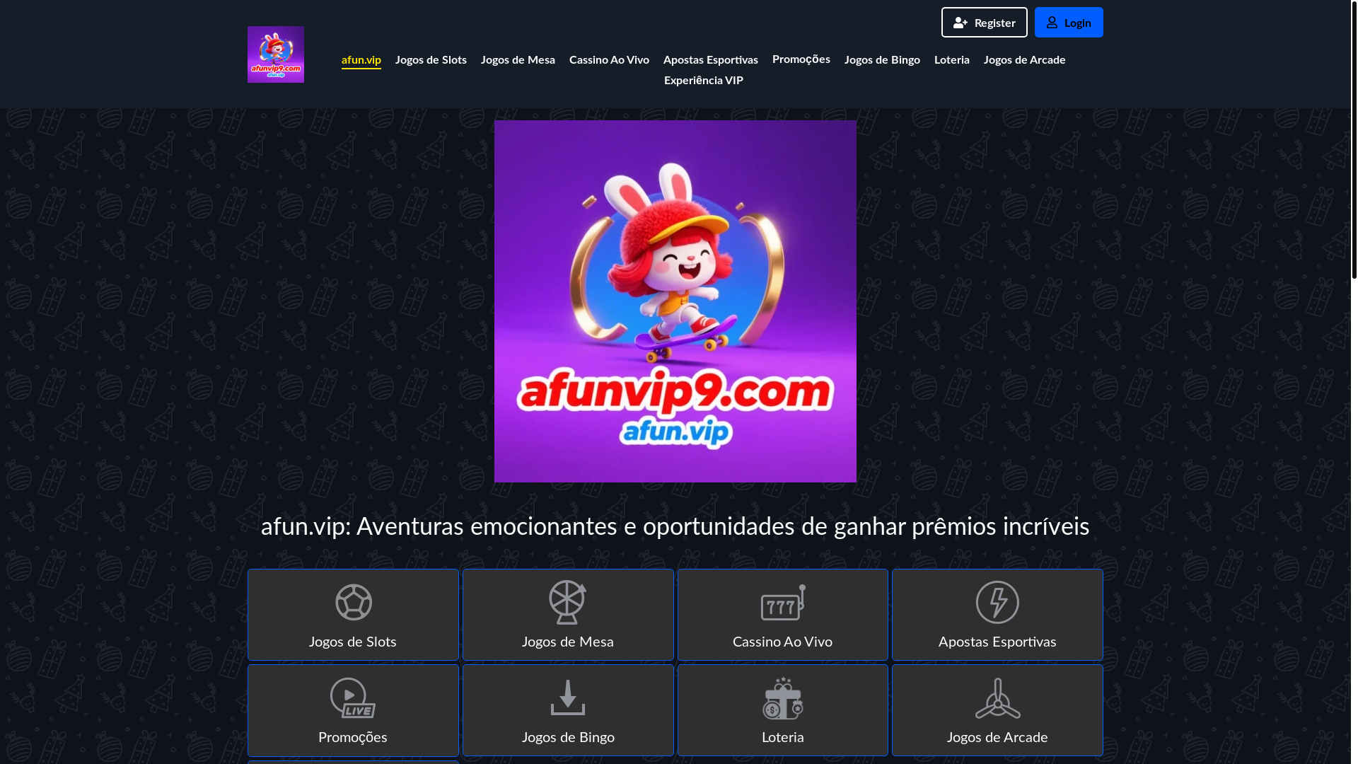 website screenshot of https://afunvip9.com/