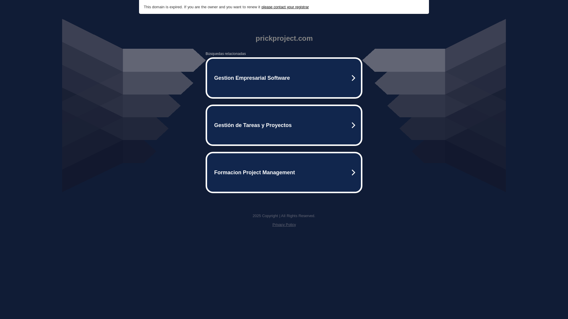 website screenshot of https://prickproject.com/
