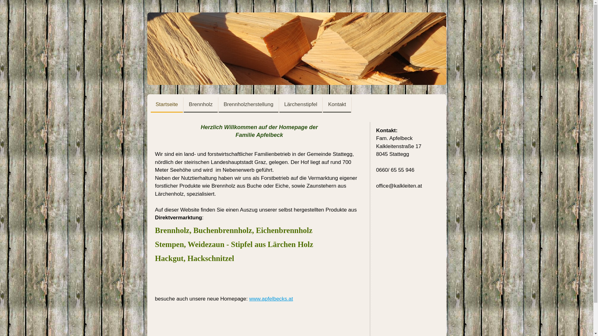 website screenshot of https://scheitholz.at/