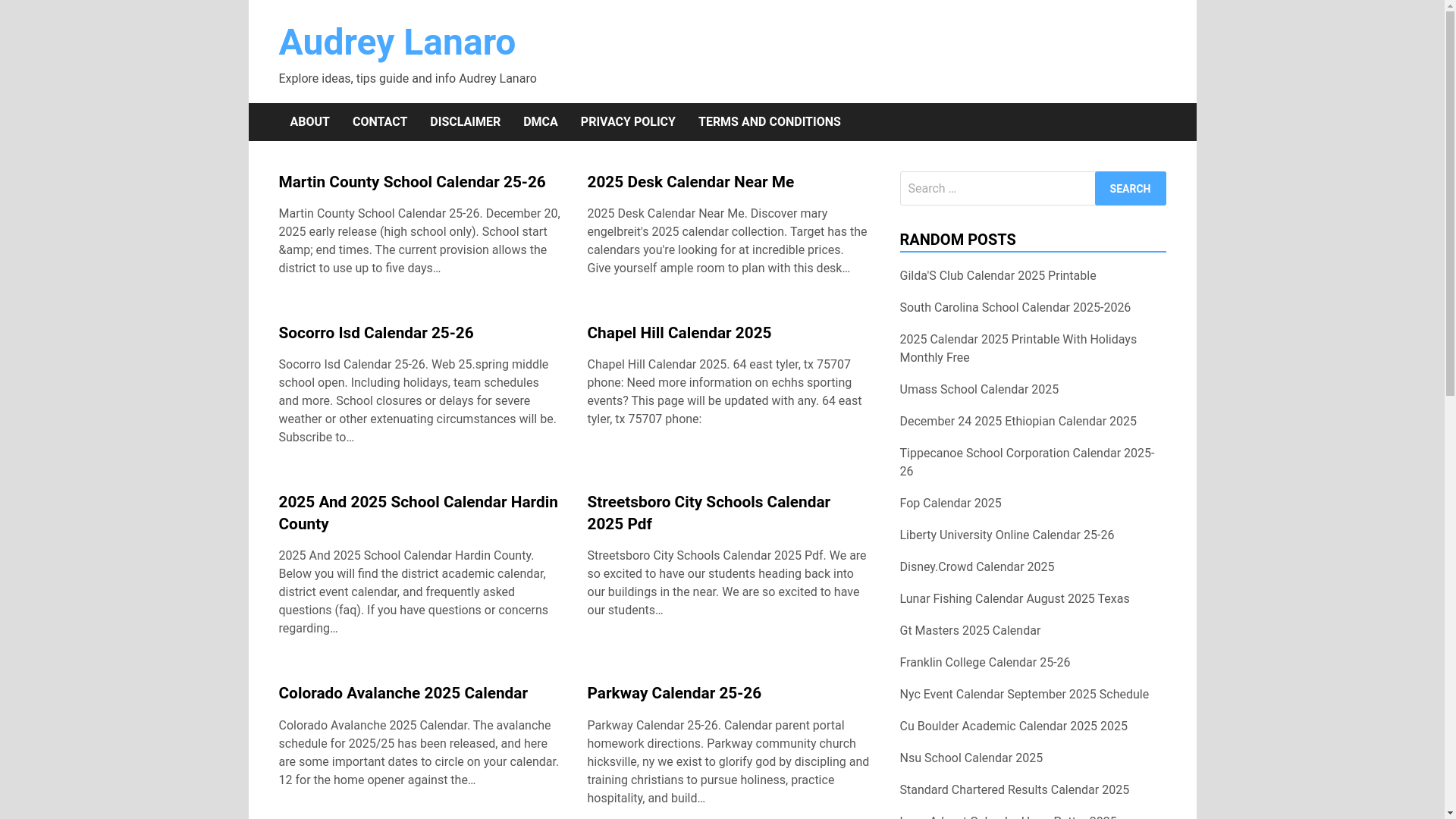 website screenshot of https://audreylanaro.pages.dev/