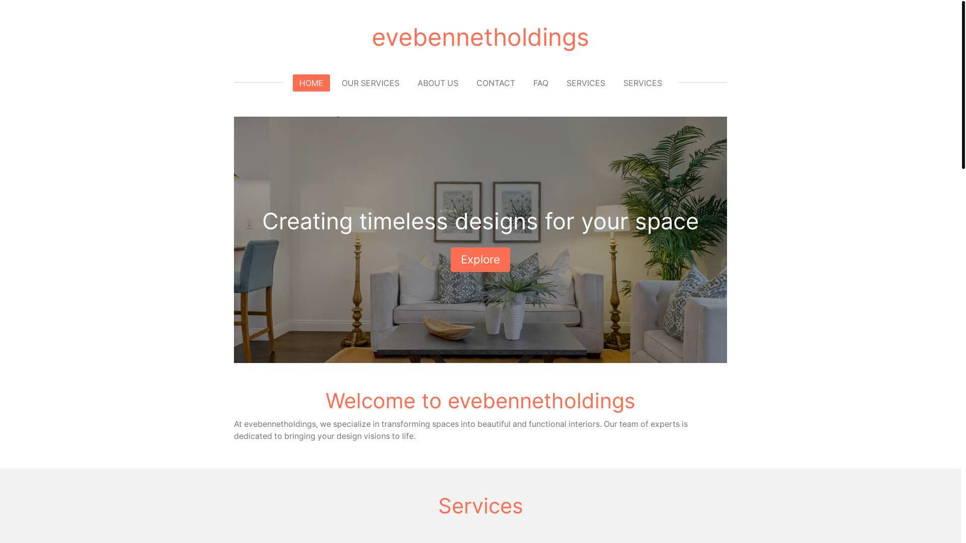 website screenshot of https://evebennetholdings.com/