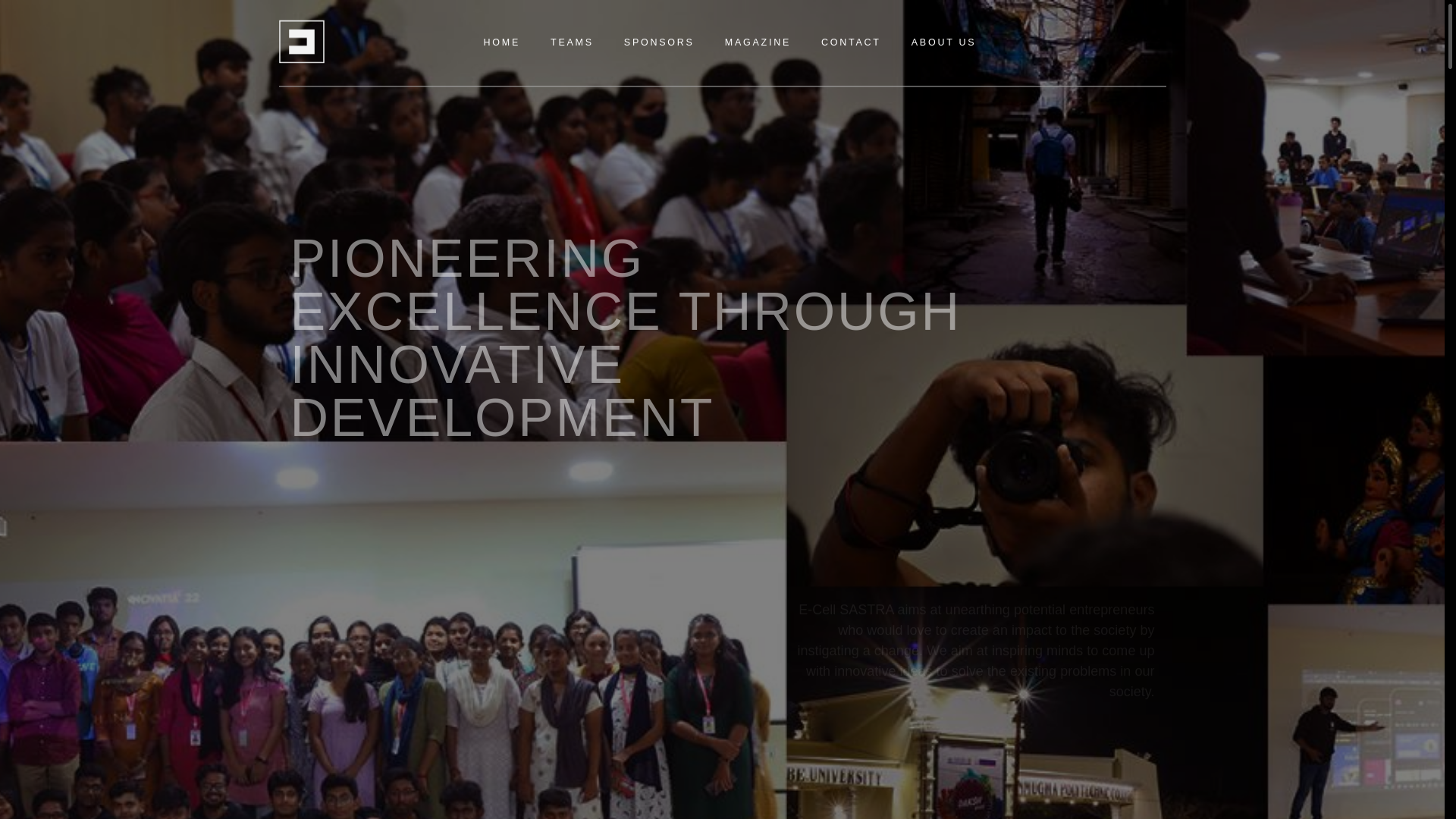 website screenshot of https://ecell-web.pages.dev/