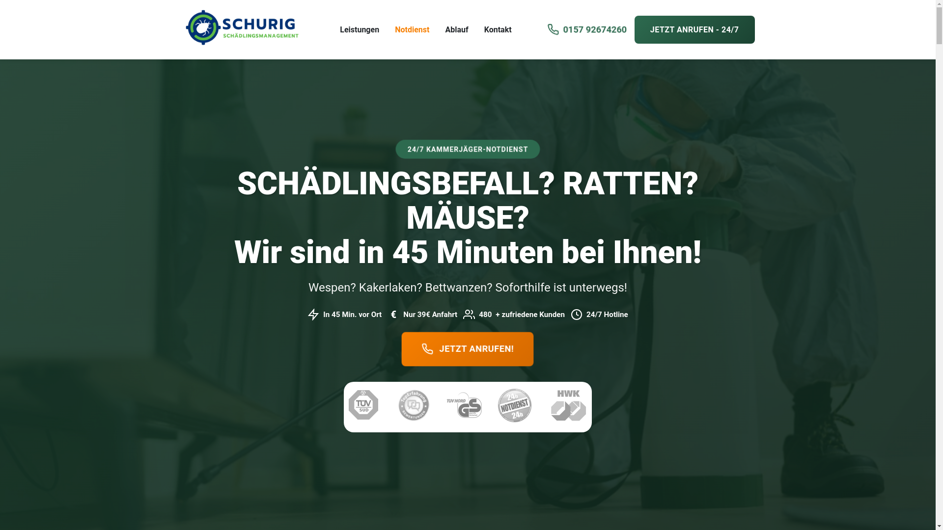 website screenshot of https://schurig-schaedling.de/