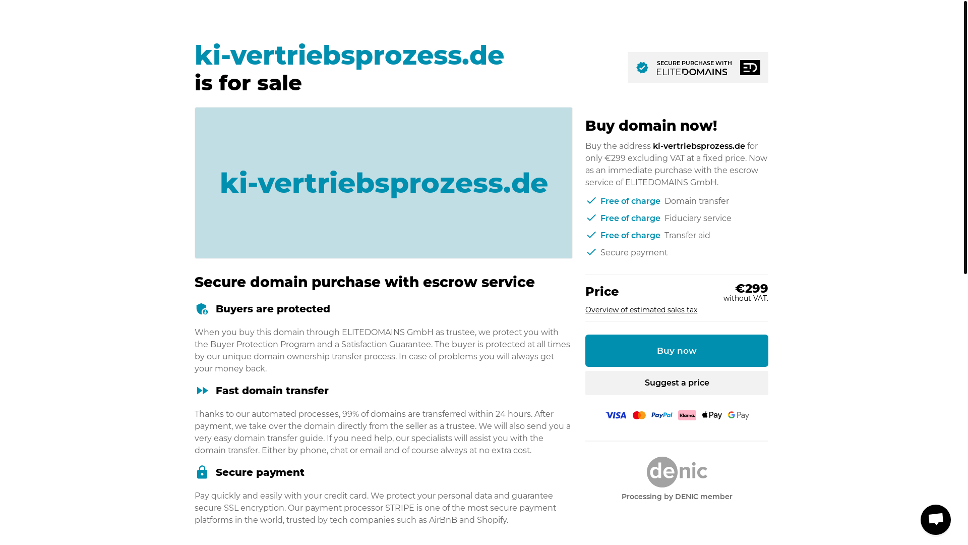 website screenshot of https://ki-vertriebsprozess.de/