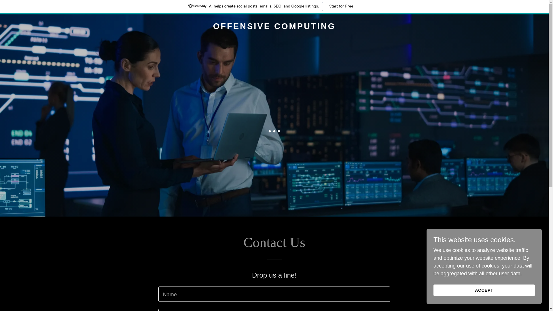 website screenshot of https://offensive-computing.com/