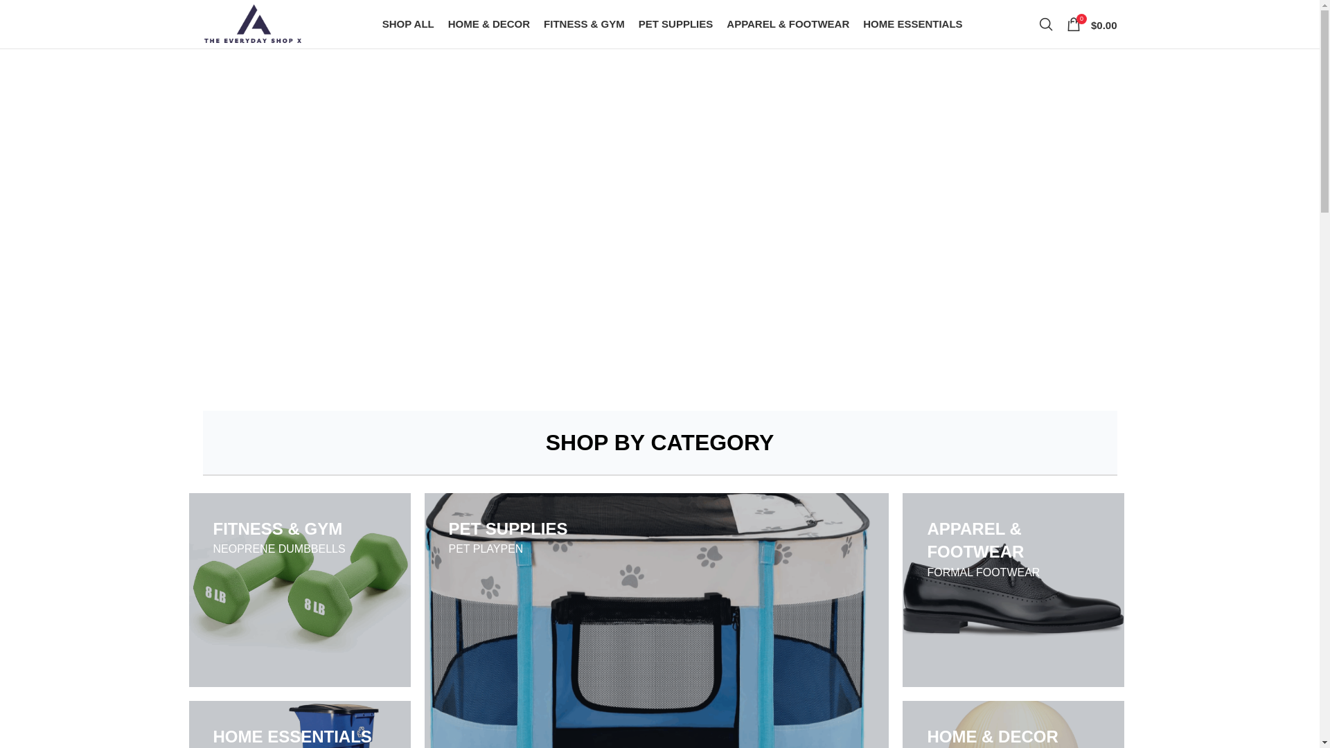 website screenshot of https://theeverydayshopx.com/