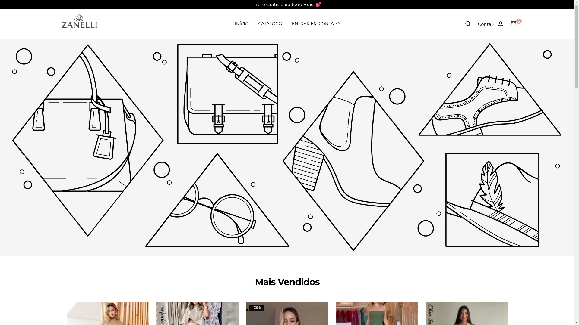 website screenshot of https://lojazanelli.store/
