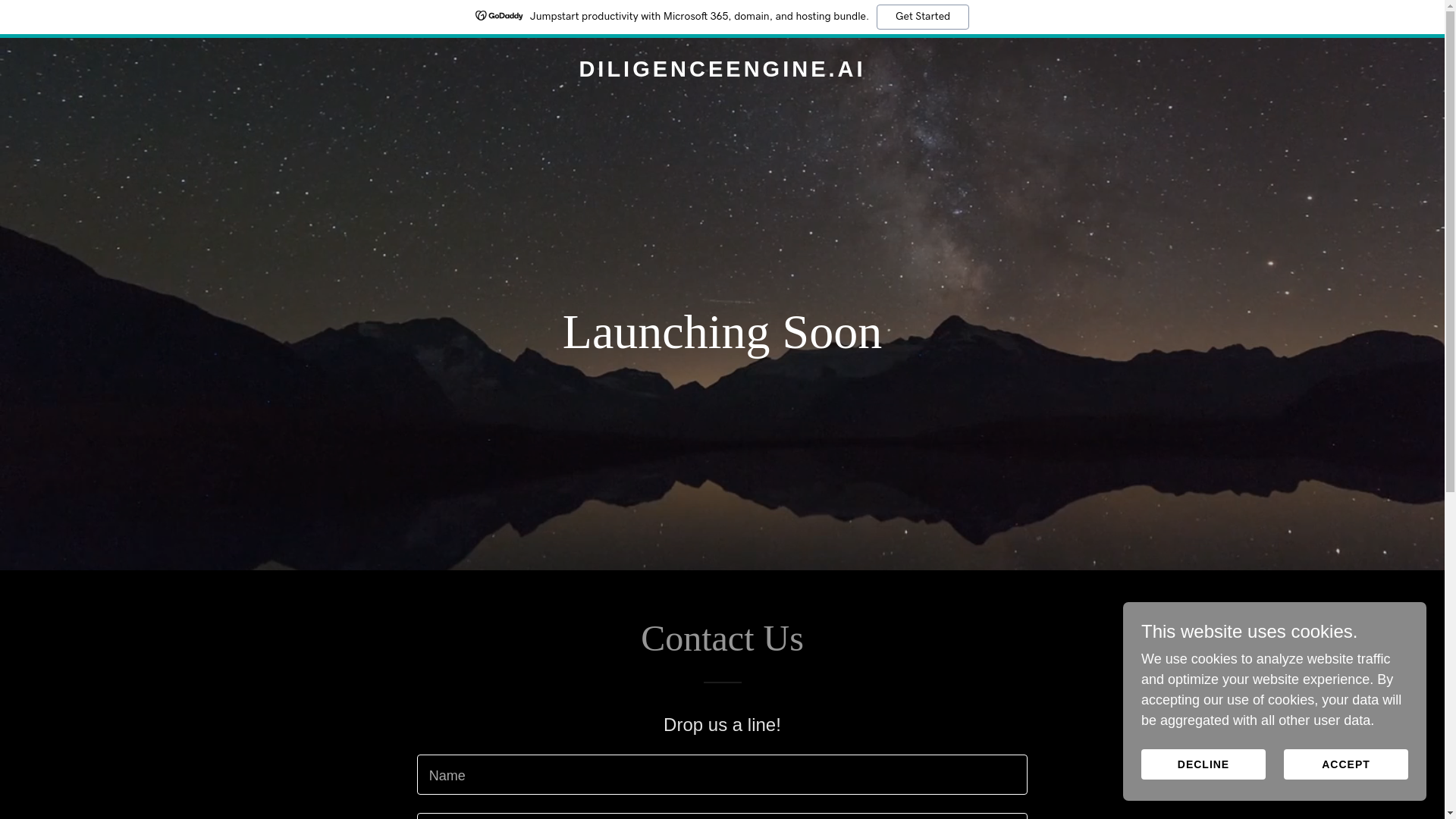 website screenshot of https://diligenceengine.ai/