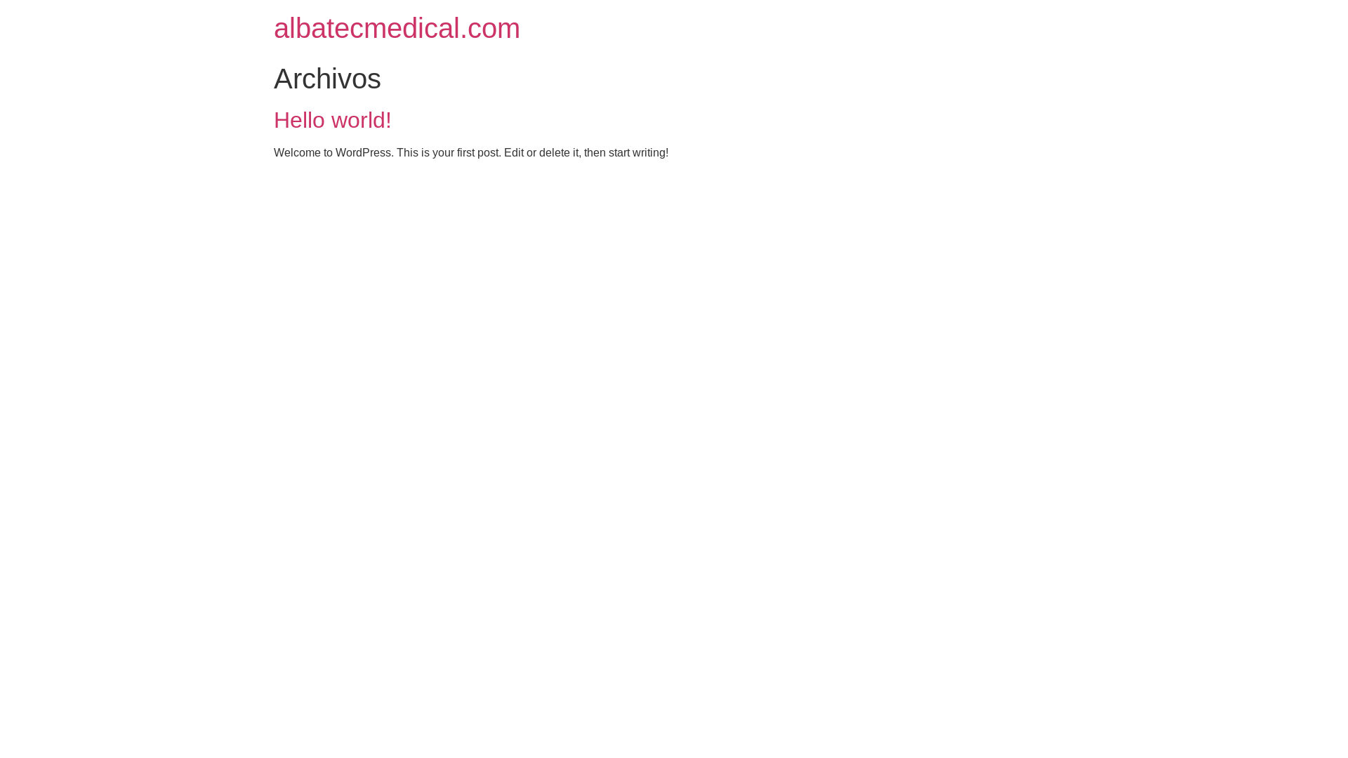 website screenshot of https://albatecmedical.com/