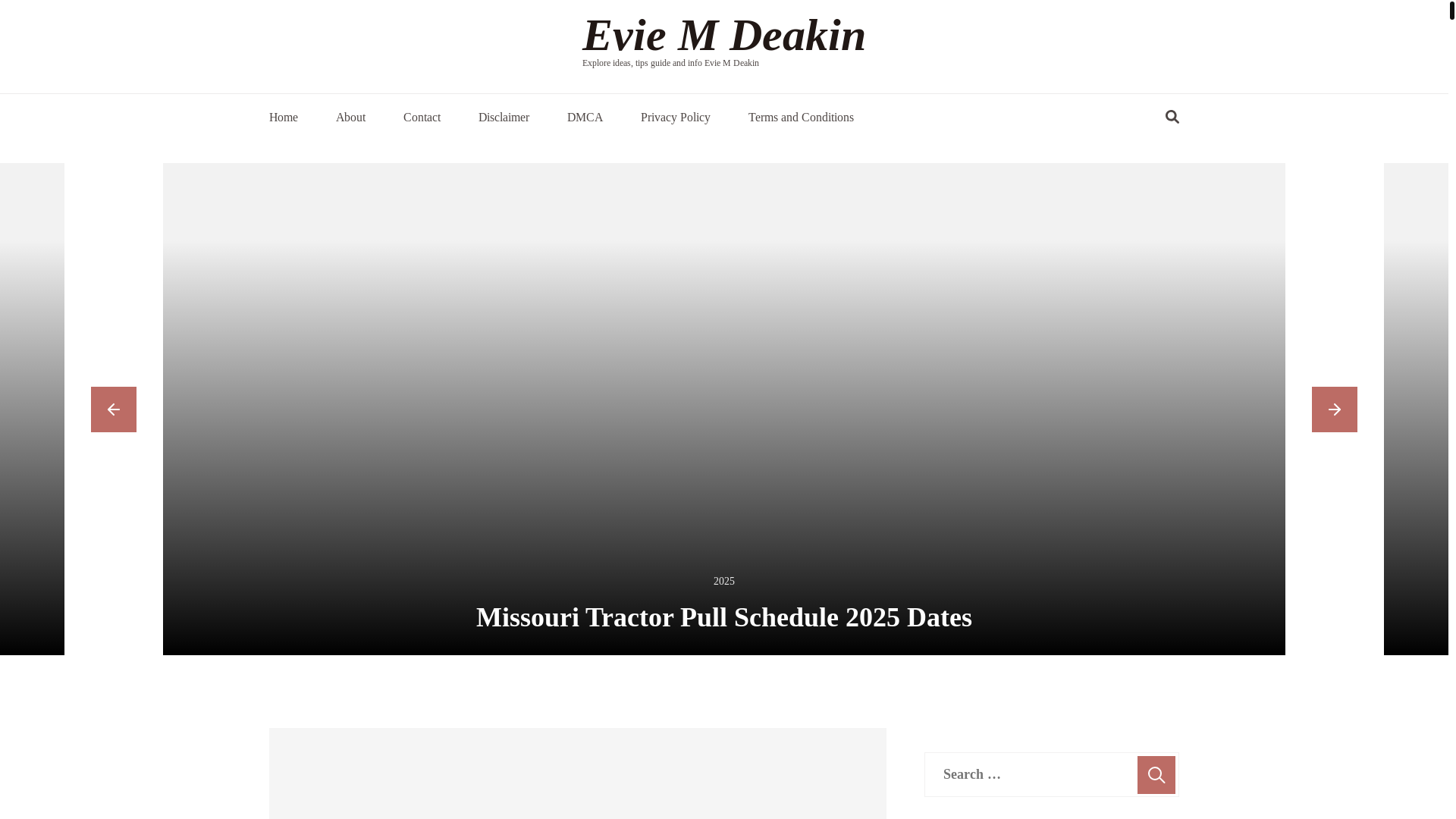 website screenshot of https://eviemdeakin.pages.dev/