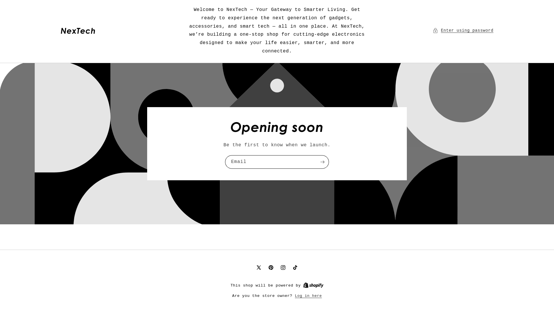 website screenshot of https://nextech.com.lc/