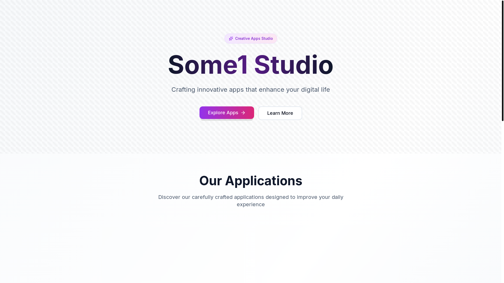 website screenshot of https://some1studio.pages.dev/