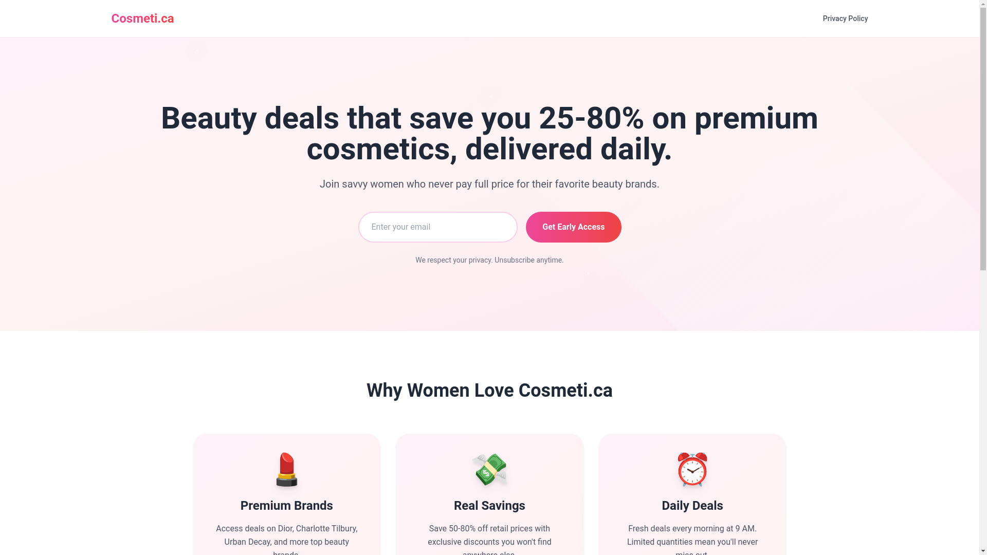 website screenshot of https://cosmetica-6ej.pages.dev/
