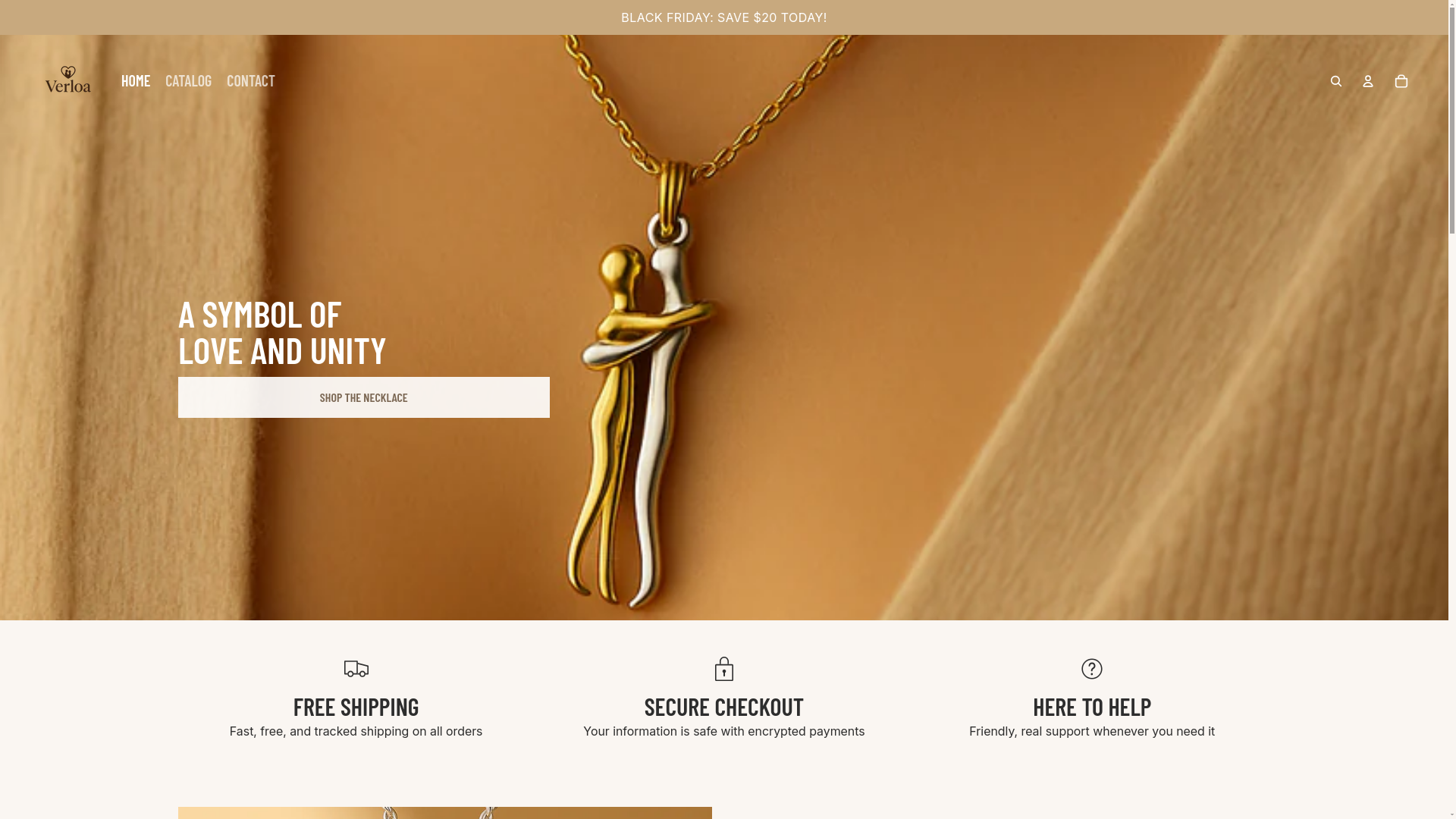 website screenshot of https://myverloa.com/
