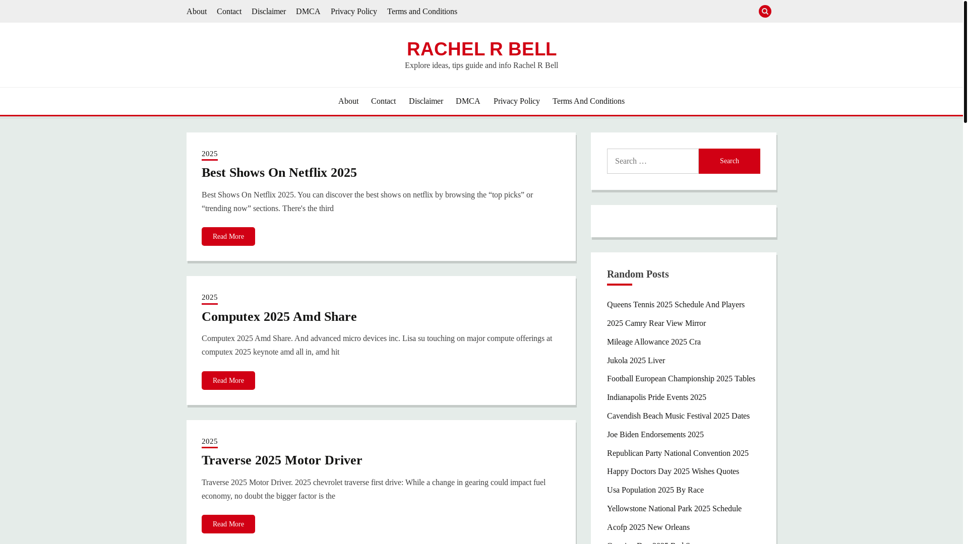 website screenshot of https://rachelrbellj.pages.dev/