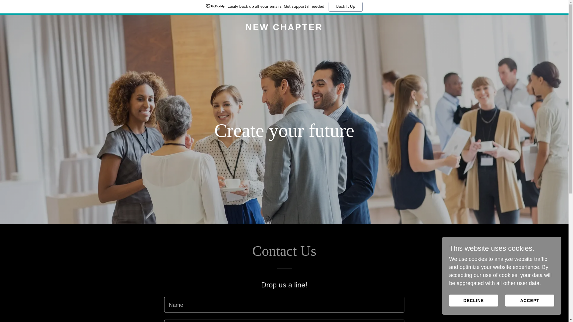 website screenshot of https://newchapter.network/