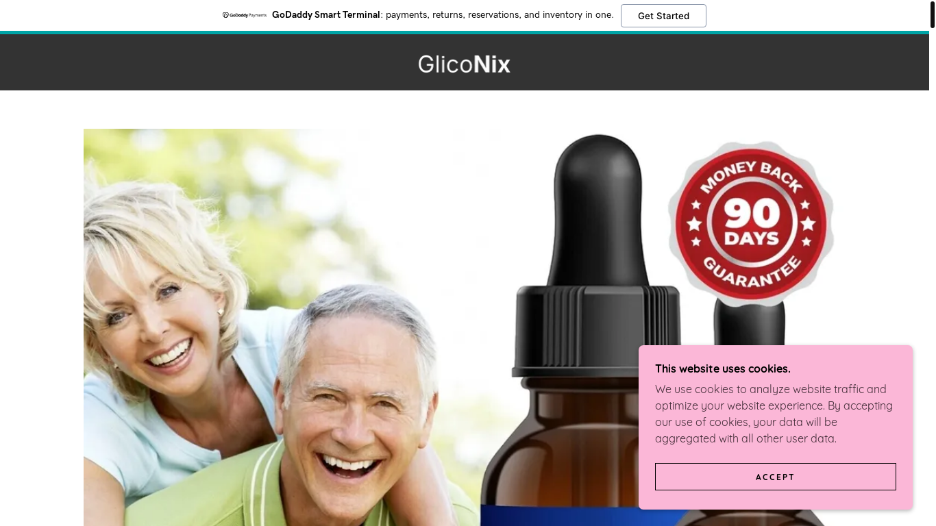 website screenshot of https://gliconix.godaddysites.com/