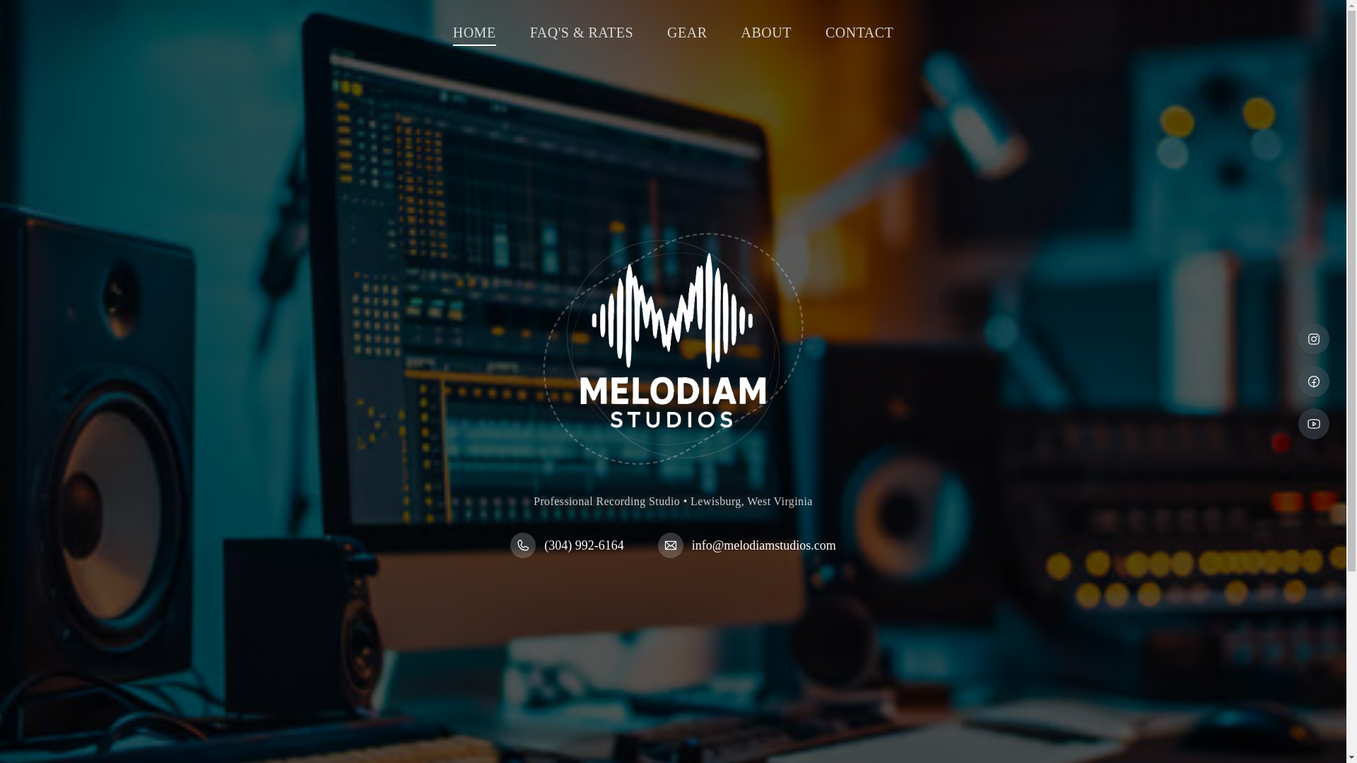 website screenshot of https://melodiammusic.com/