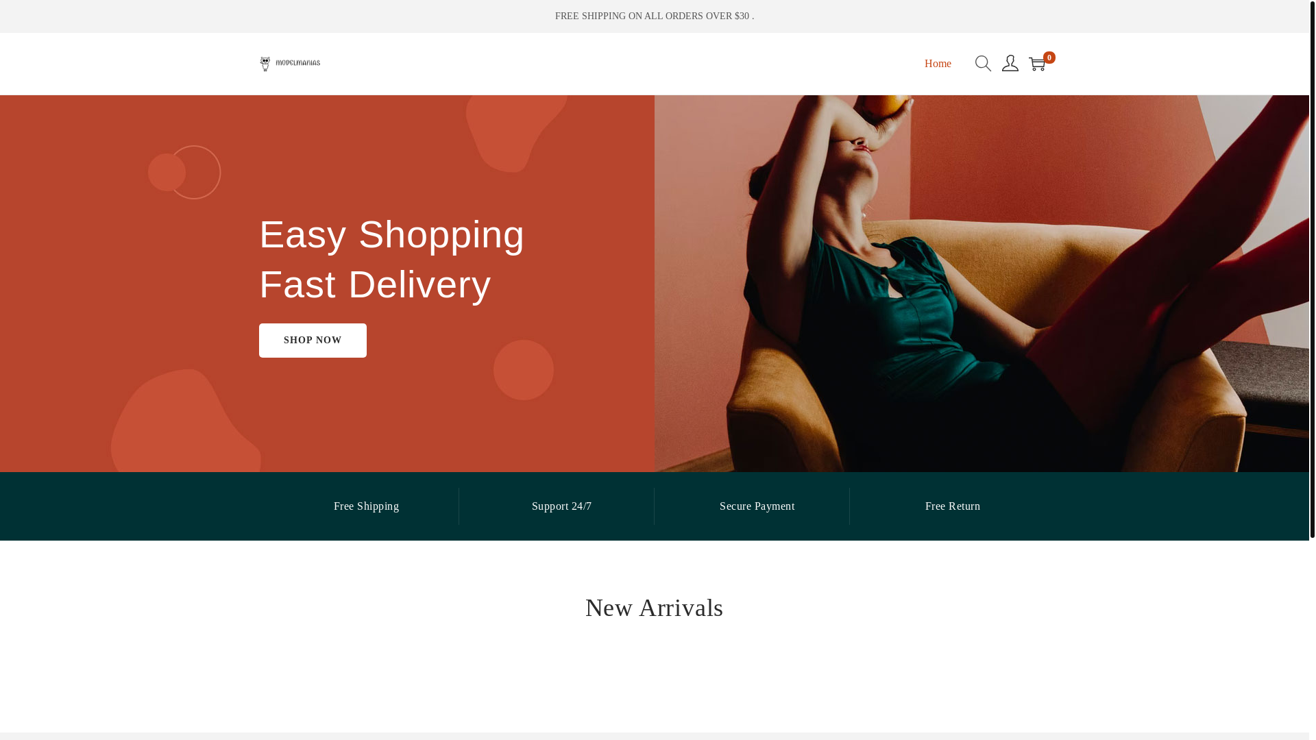 website screenshot of https://modelmanias.com/