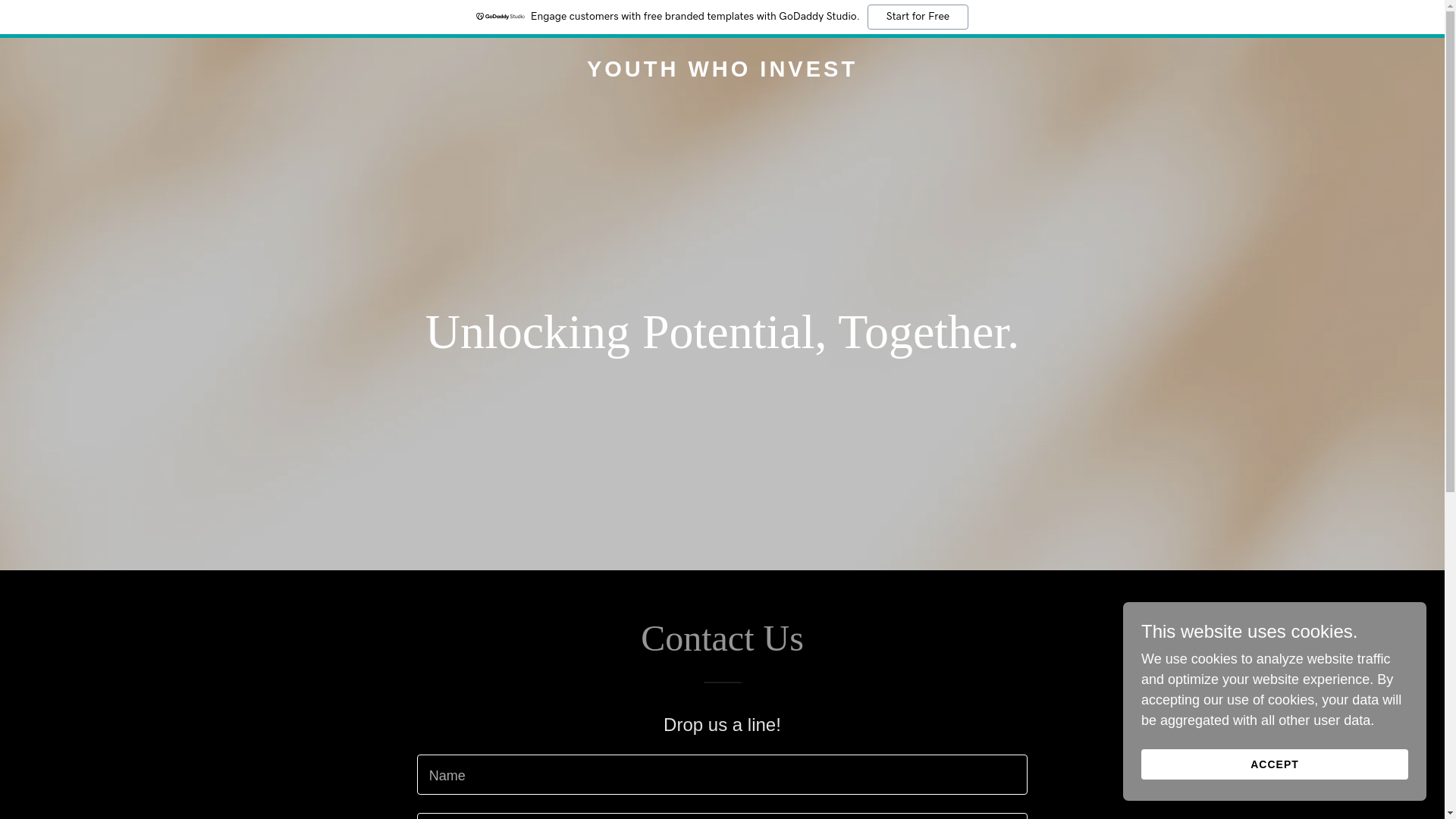 website screenshot of https://youthwhoinvest.com/