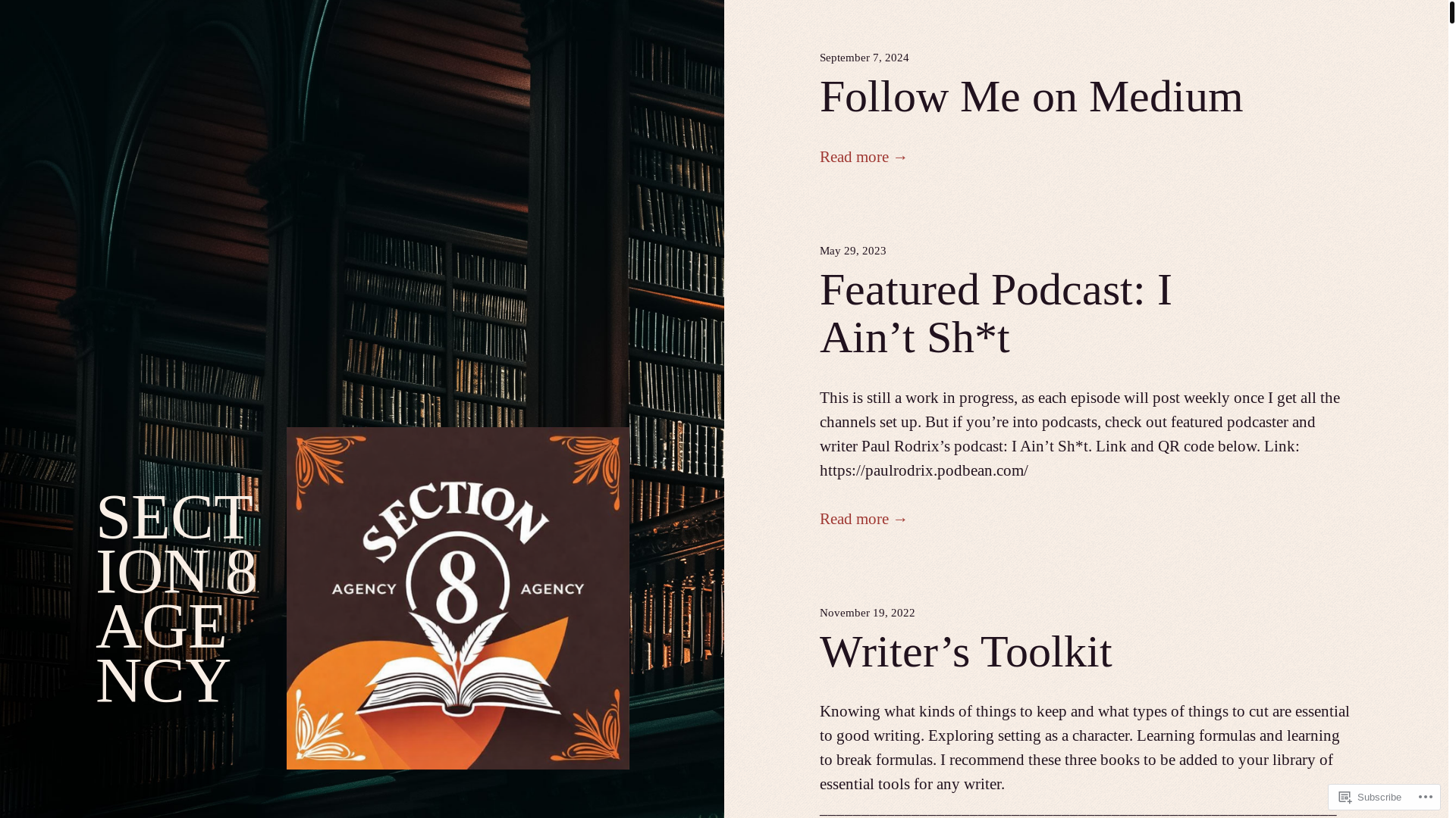 website screenshot of https://section-8-agency.com/