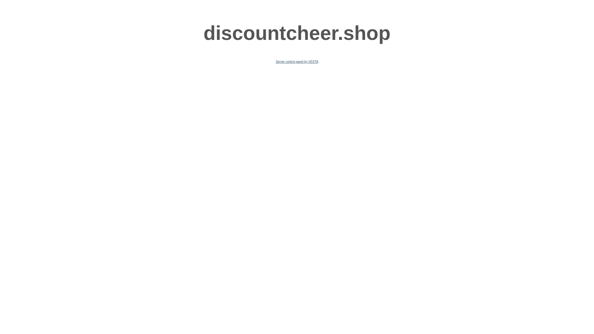 website screenshot of https://discountcheer.shop/