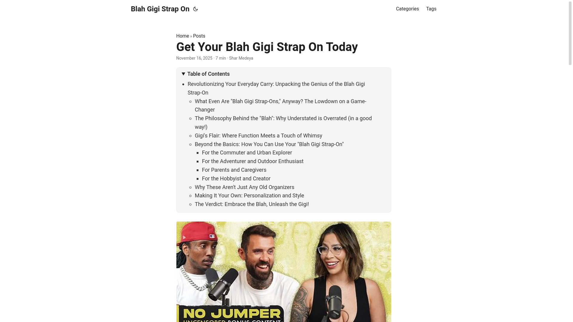 website screenshot of https://blahgigistrapon.pages.dev/